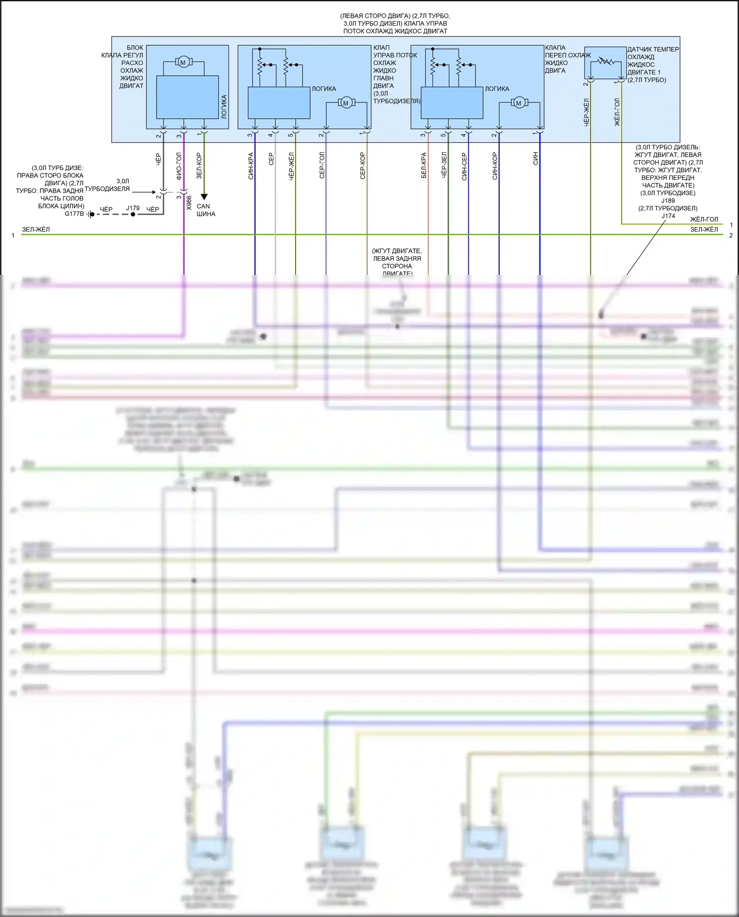Sierra GMC IV рестайлинг (2022-2024): Электросхема климат контроля (6 из 7) 