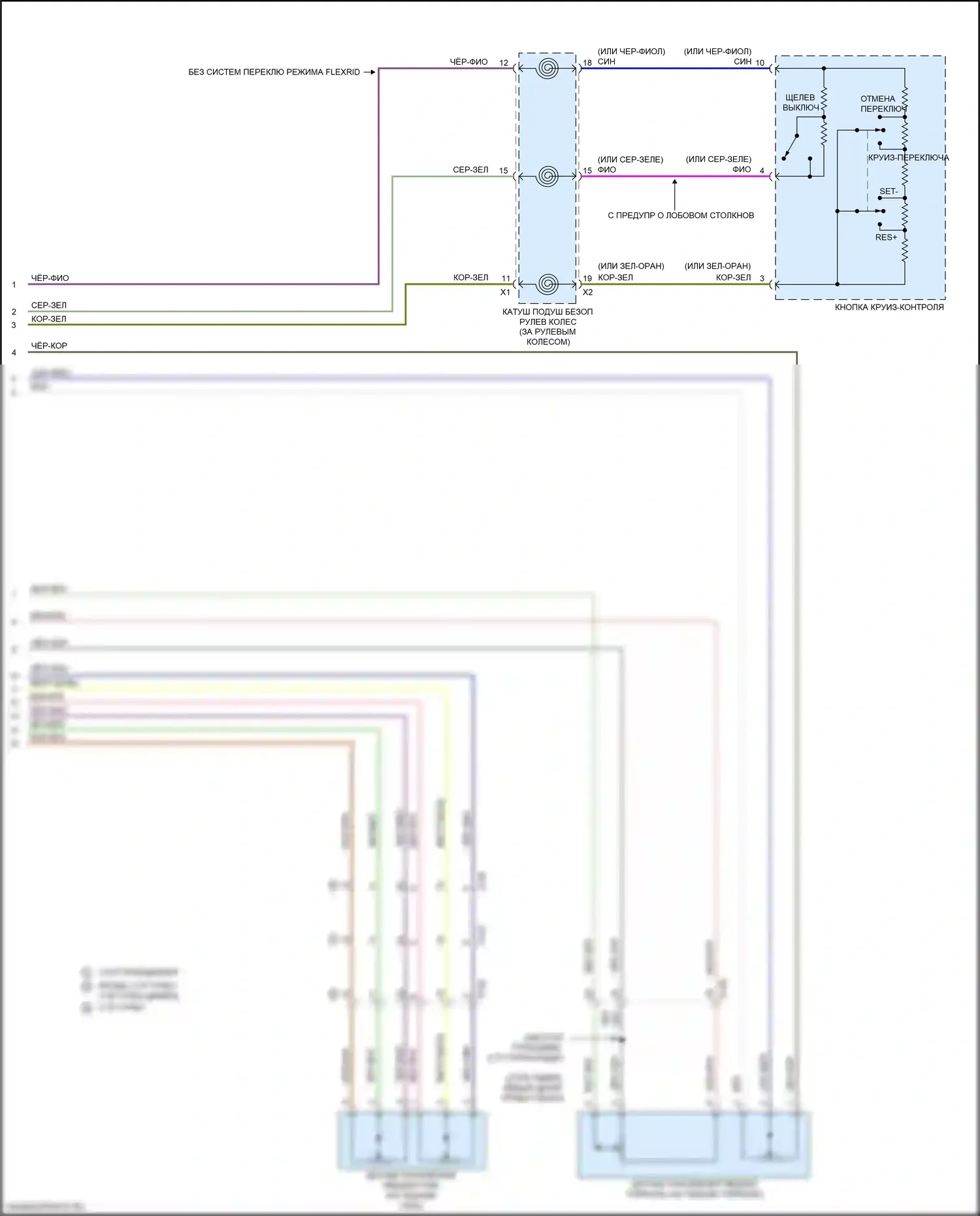 Sierra GMC IV рестайлинг (2022-2024): Электросхема круиз-контроля (2 из 3) 