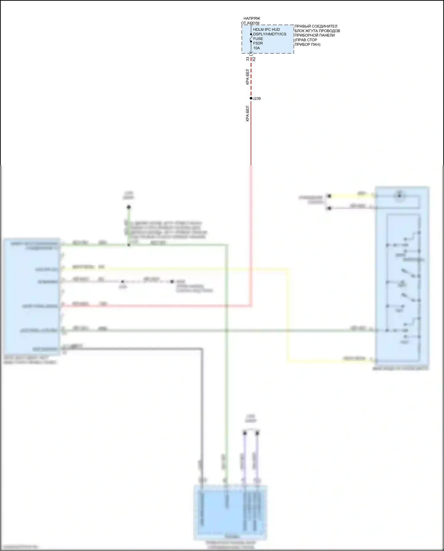 Sierra GMC IV рестайлинг (2022-2024): Электросхема лобового дисплея 