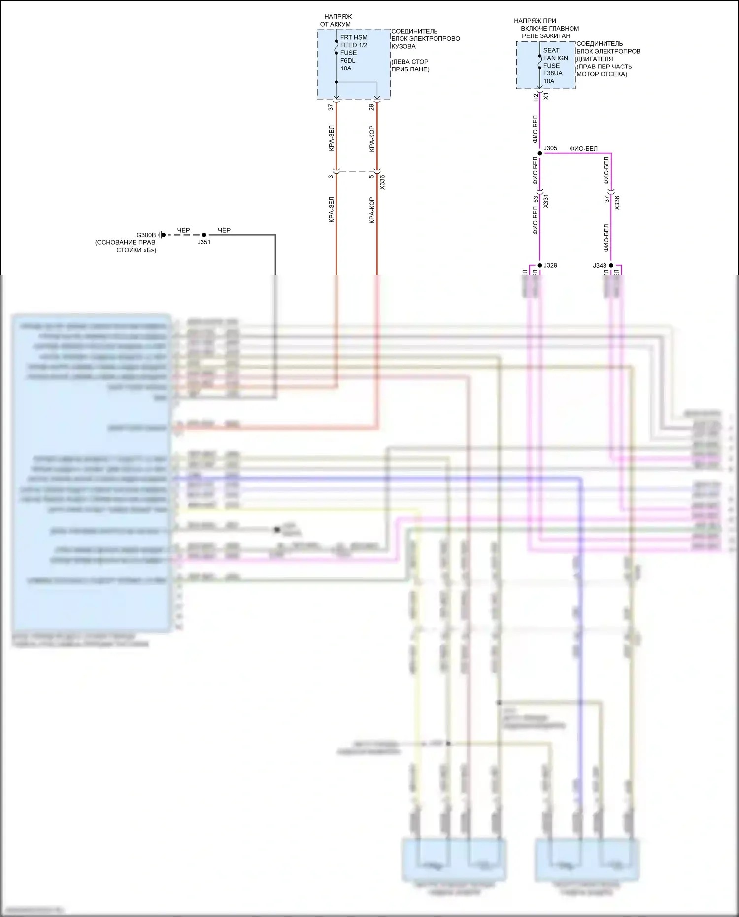 Sierra GMC IV рестайлинг (2022-2024): Электросхема обогреваемых сидений (1 из 2) 