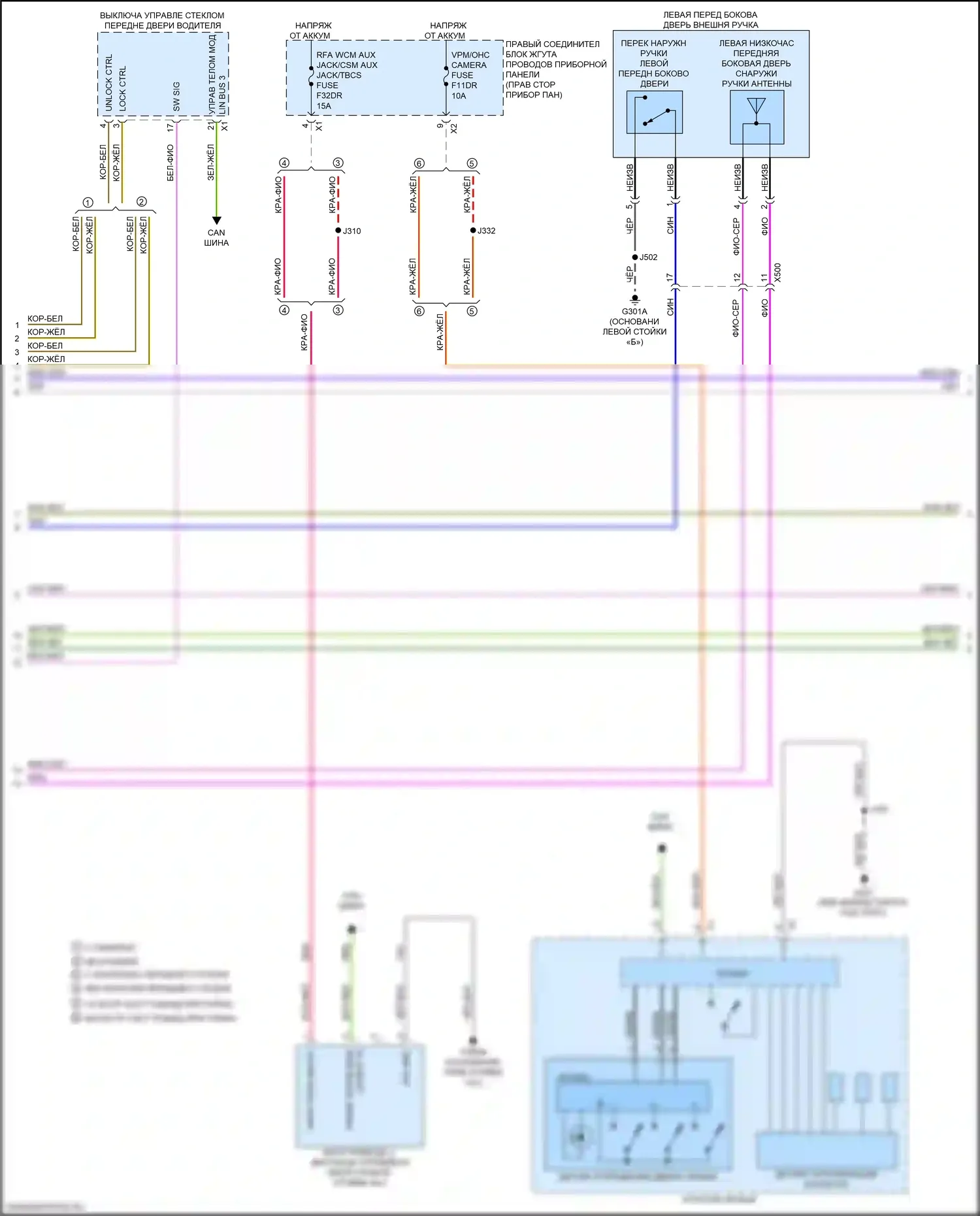 Sierra GMC IV рестайлинг (2022-2024): Сигнализации электросхема (3 из 4) 