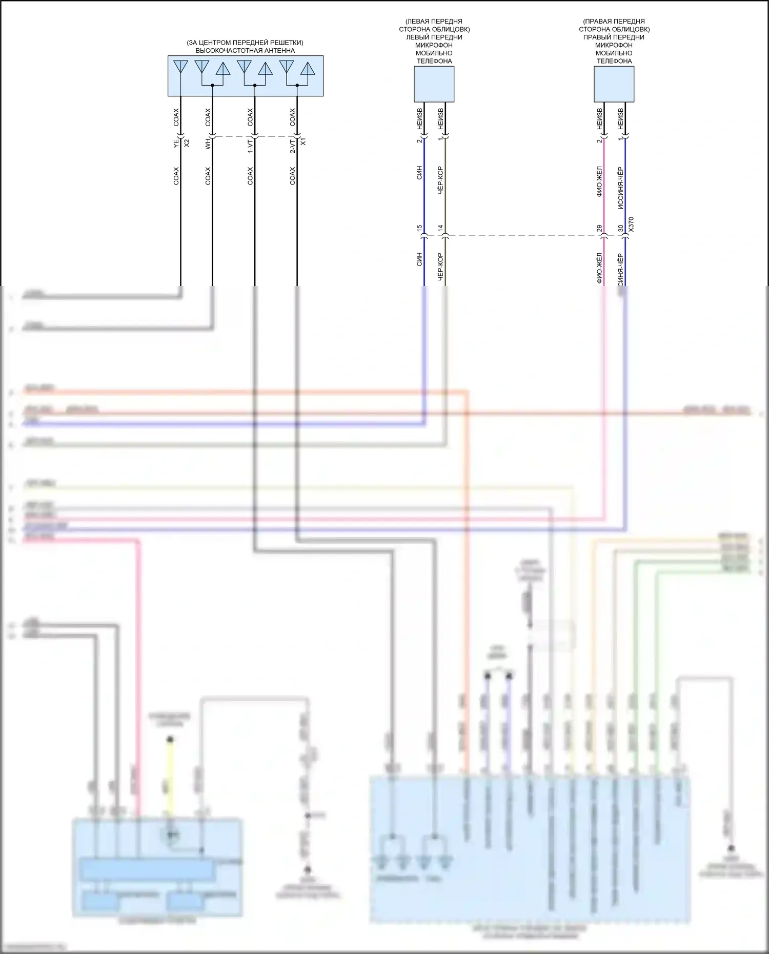 Sierra GMC IV рестайлинг (2022-2024): Электросхема навигации, средний/высокий уровень с фирменным усилителем (2 из 5) 