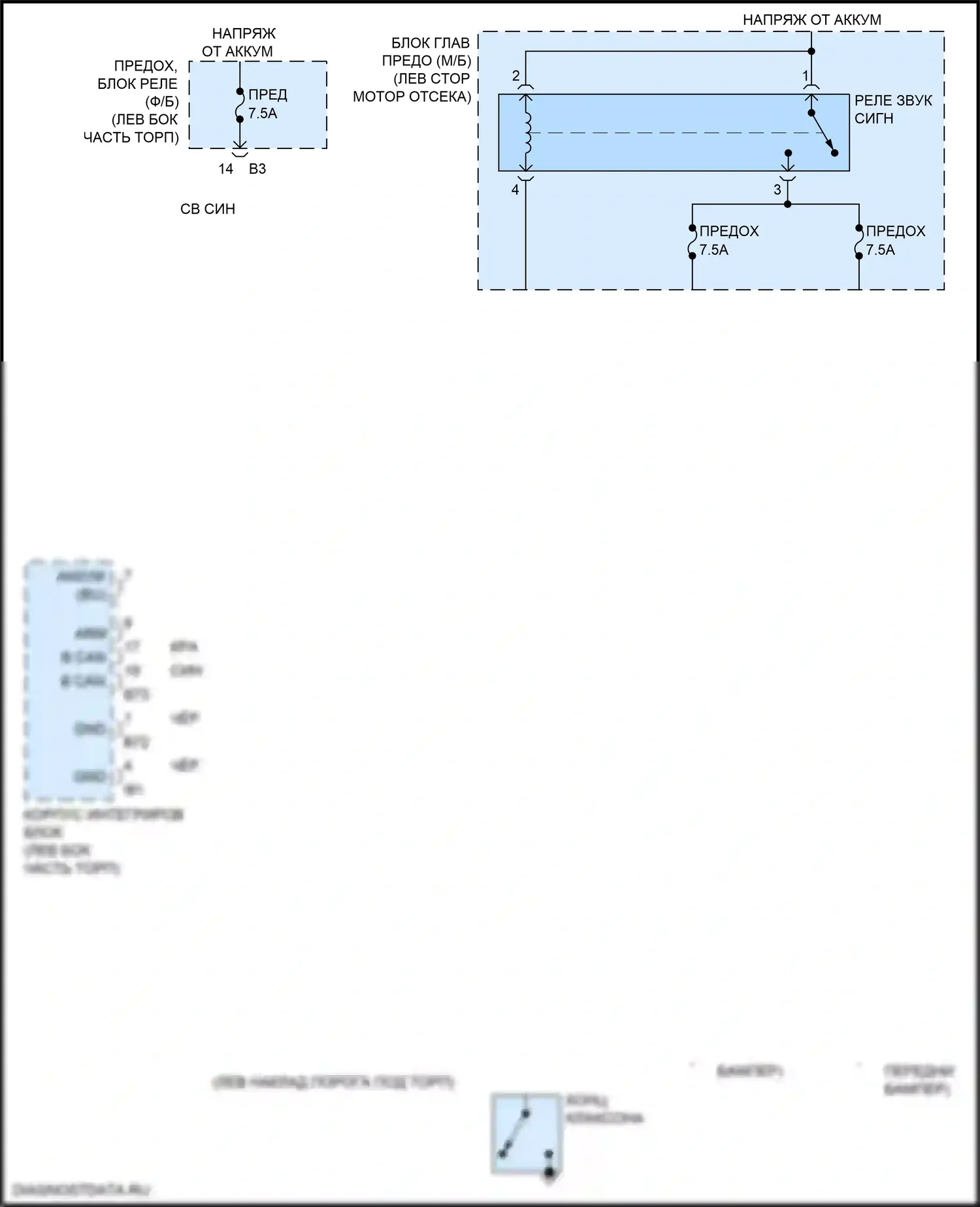 Sierra GMC IV рестайлинг (2022-2024): 3,0л vin 8, электросхема снежного клапана 