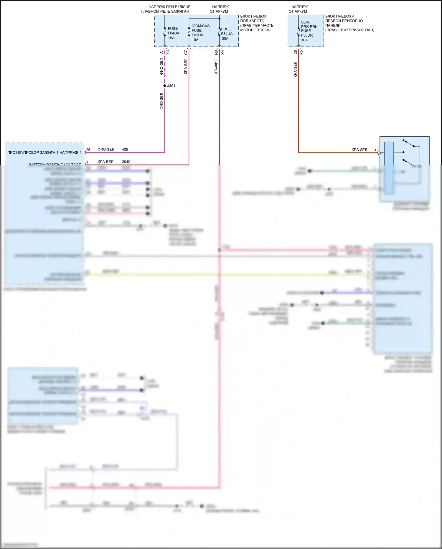 Sierra GMC IV (2018-2022): Электросхема абс прицепа 