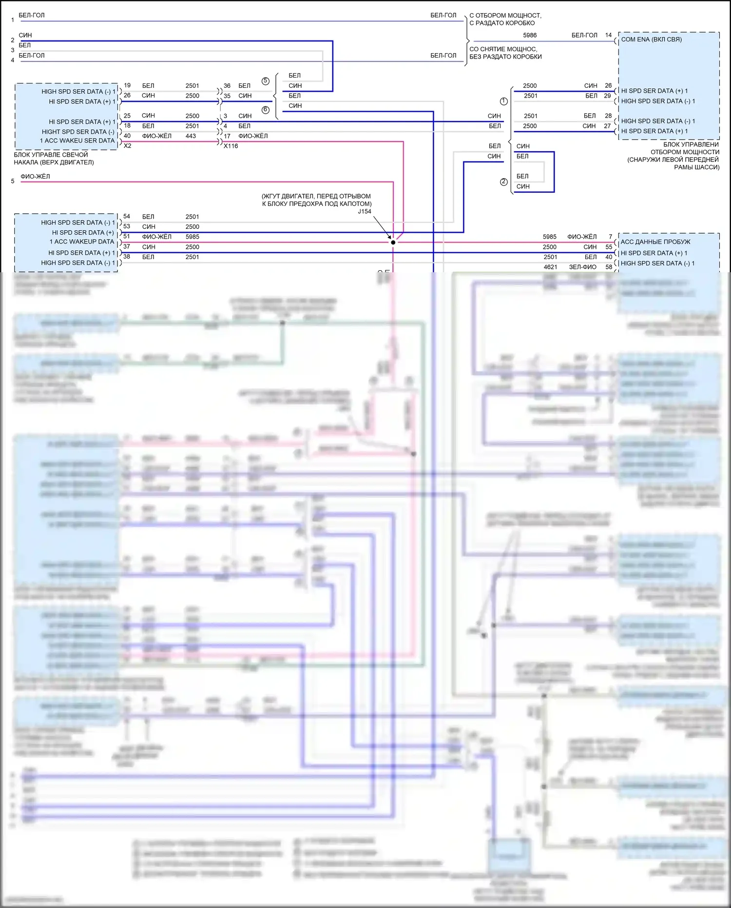 Sierra GMC IV (2018-2022): 6,6л vin y, can шина электросхема (8 из 8) 