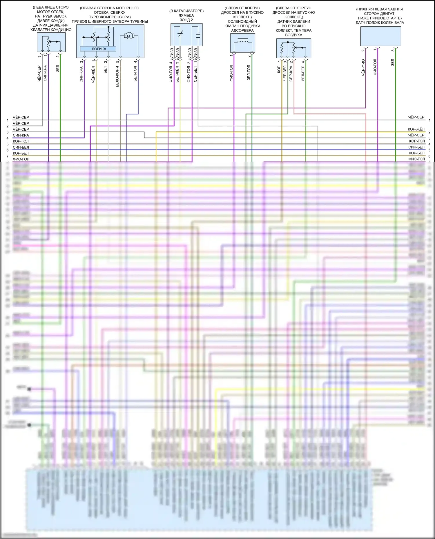 Sierra GMC IV (2018-2022): Электросхема двигателя 2.7l vin k (4 из 8) 
