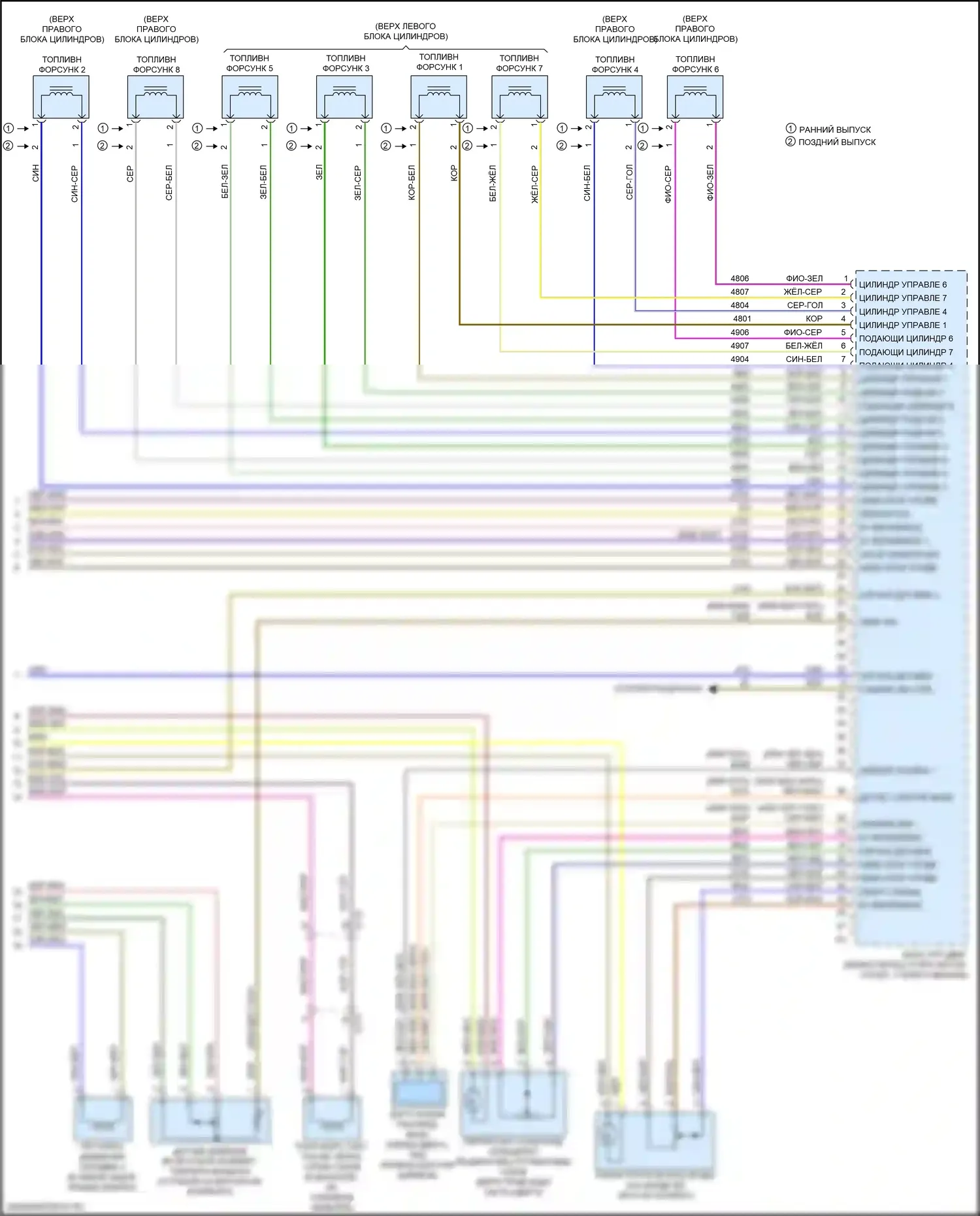 Sierra GMC IV (2018-2022): Электросхема двигателя 6.6l vin y (10 из 10) 