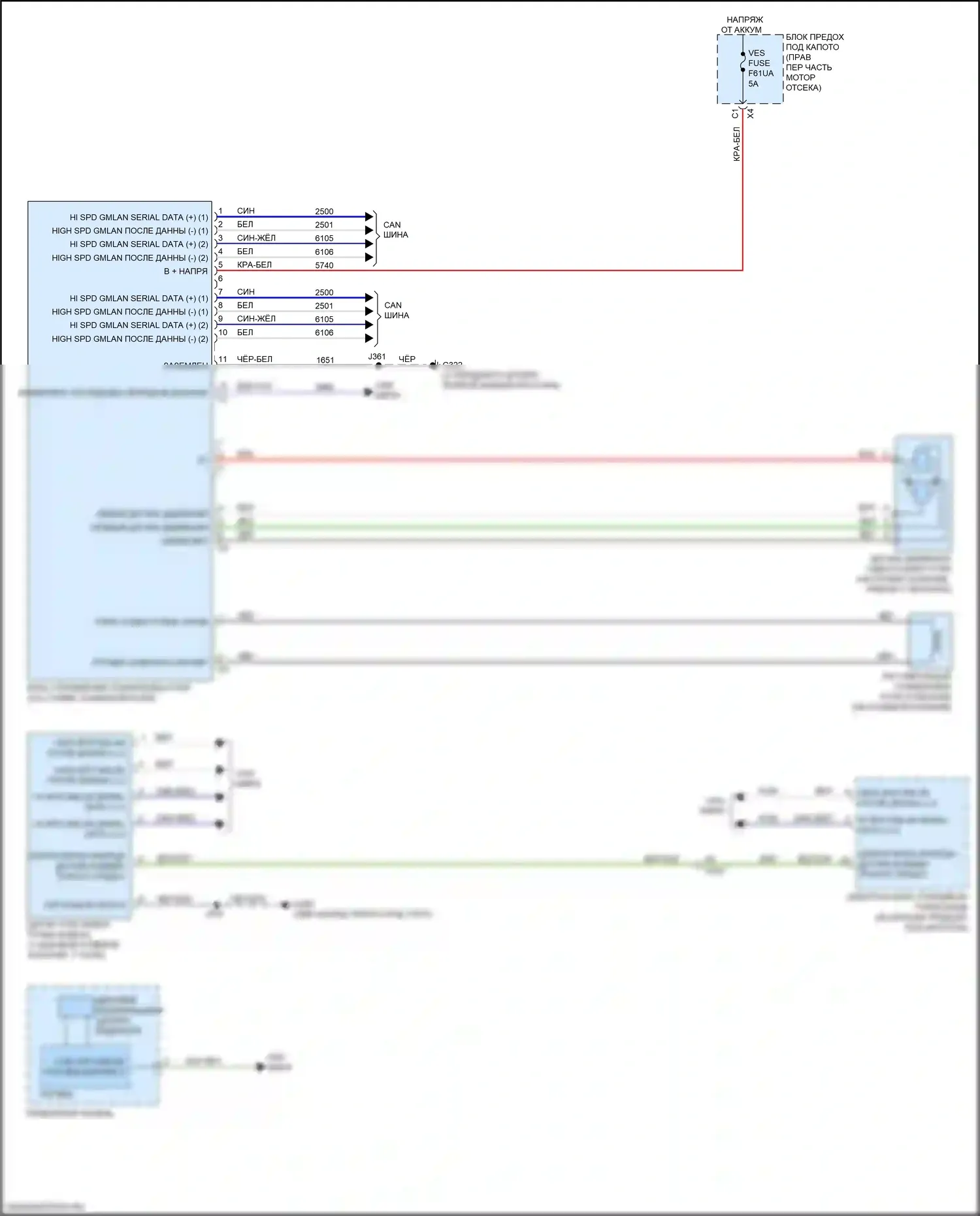 Sierra GMC IV (2018-2022): Электросхема электроусилителя руля 