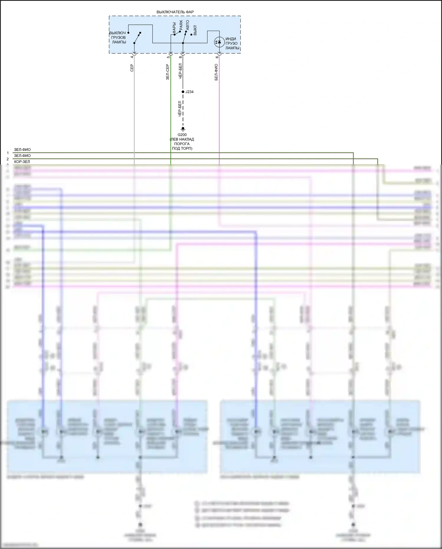 Sierra GMC IV (2018-2022): Фары и фонари, за исключением высокого загородного пакета (3 из 7) 