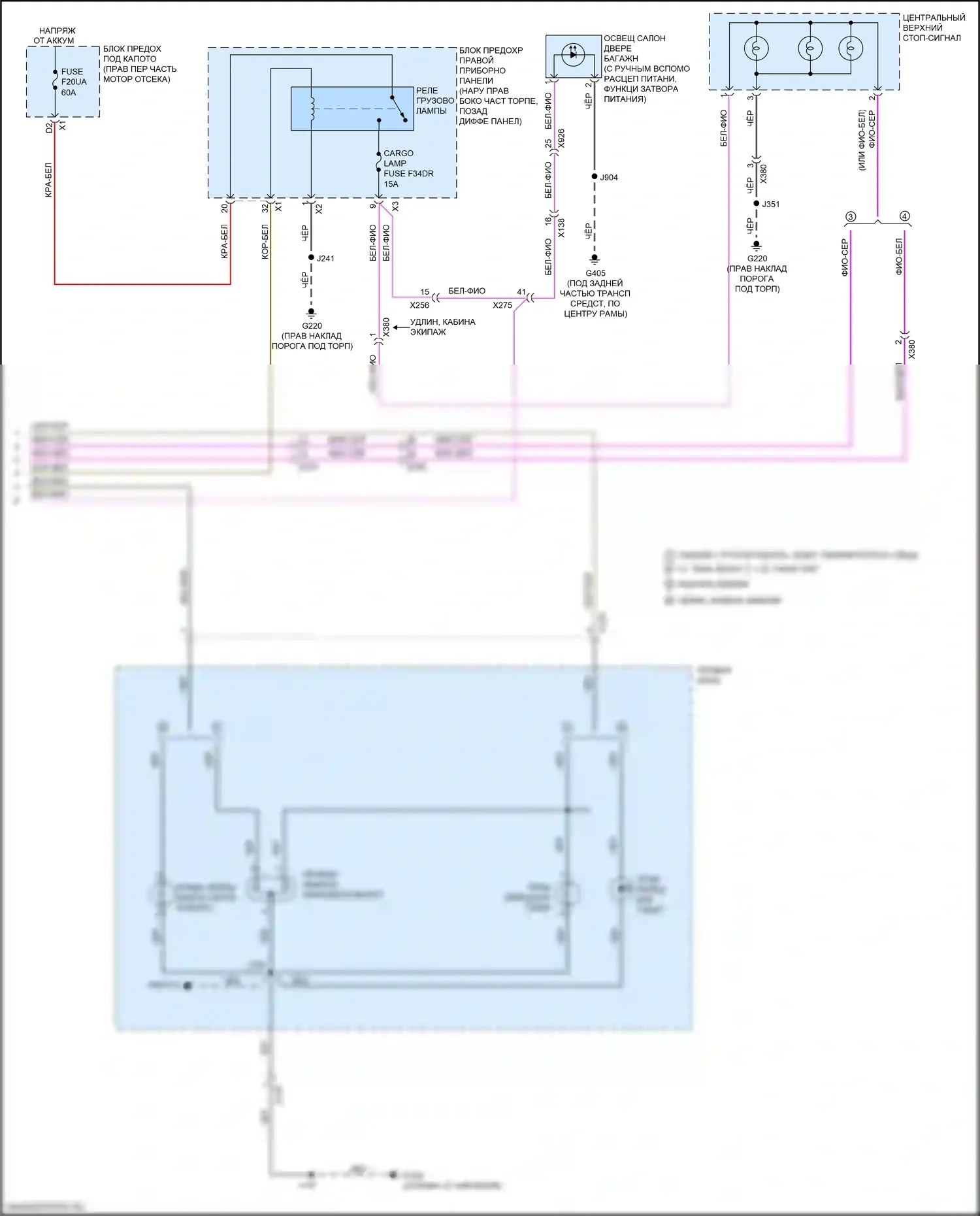 Sierra GMC IV (2018-2022): Фары и фонари, за исключением высокого загородного пакета (7 из 7) 