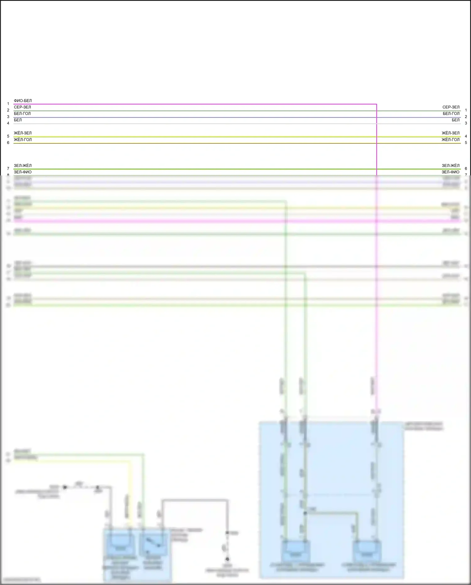 Sierra GMC IV (2018-2022): Электросхема автоматической коробки передач, 10 скоростей (2 из 4) 