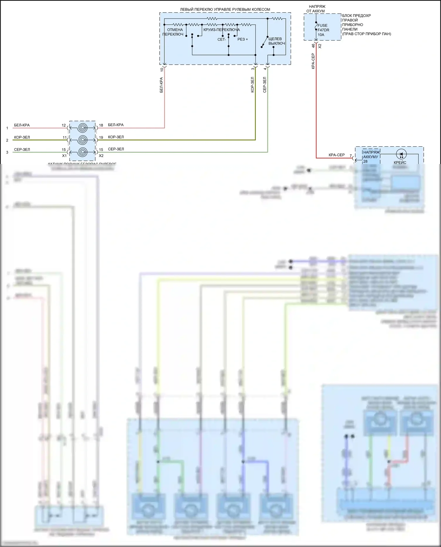 Sierra GMC IV (2018-2022): Электросхема круиз-контроля (2 из 2) 