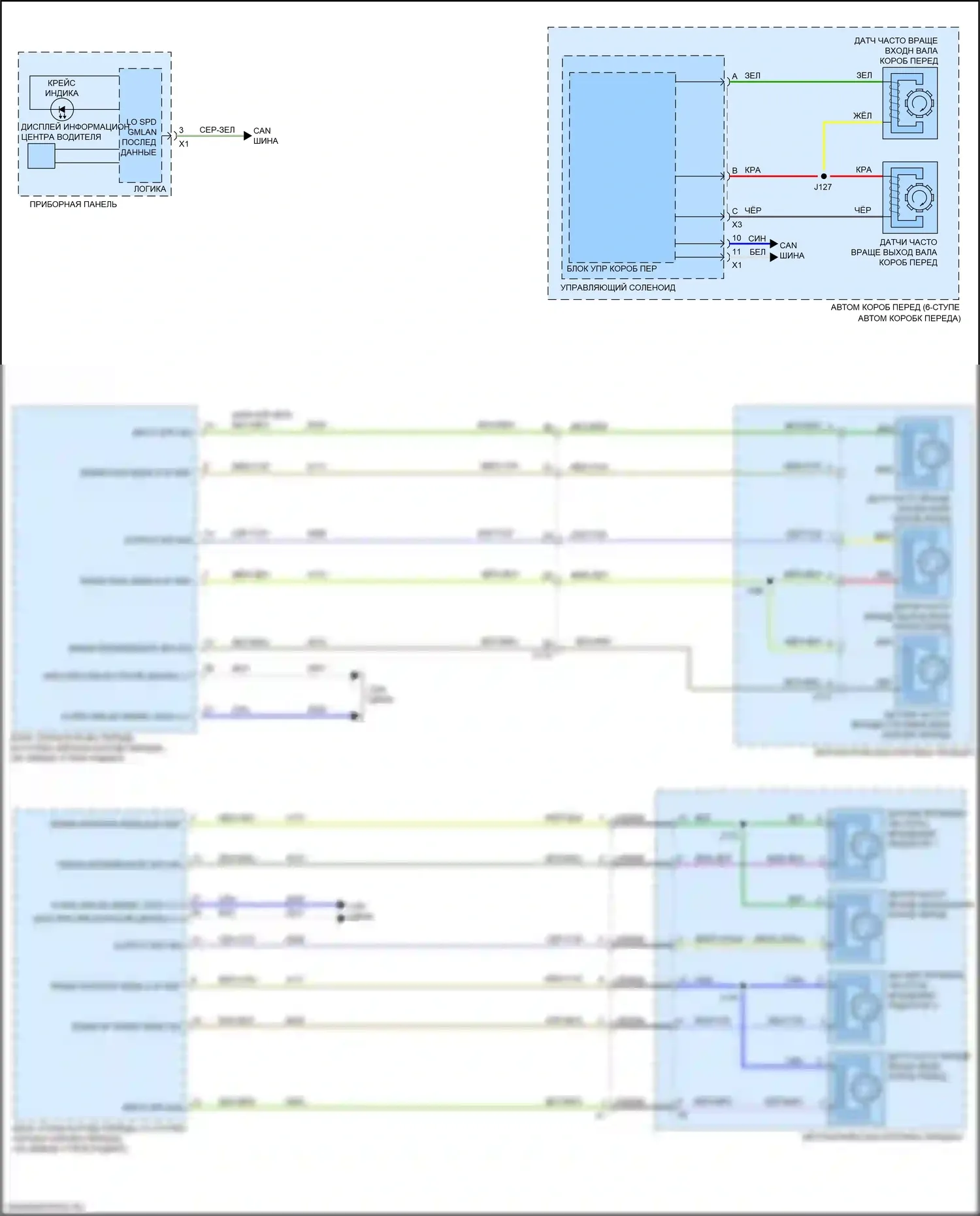 Sierra GMC IV (2018-2022): Электросхема круиз-контроля (3 из 3) 