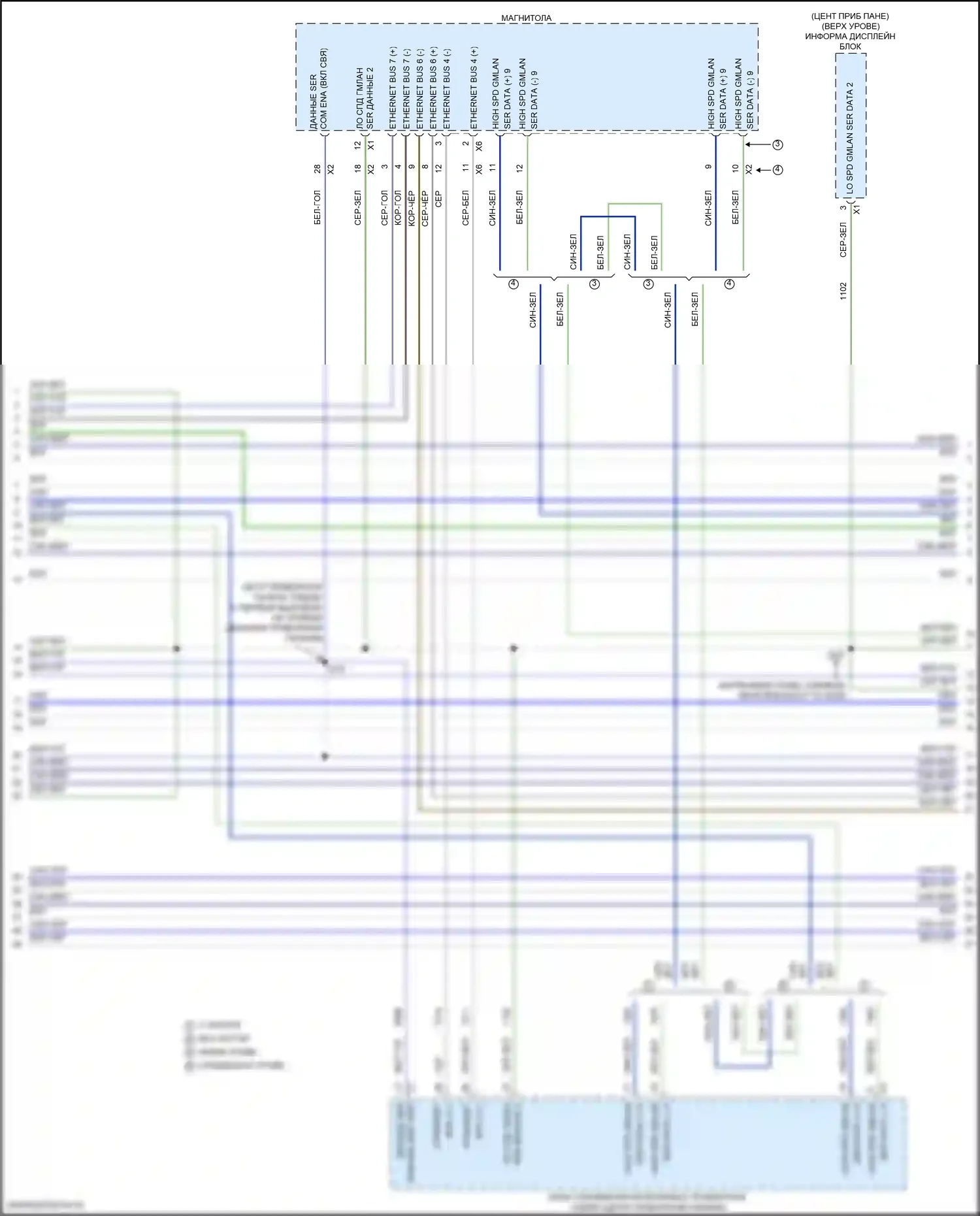 Terrain GMC II рестайлинг (2021-2024): Can шина электросхема (7 из 8) 