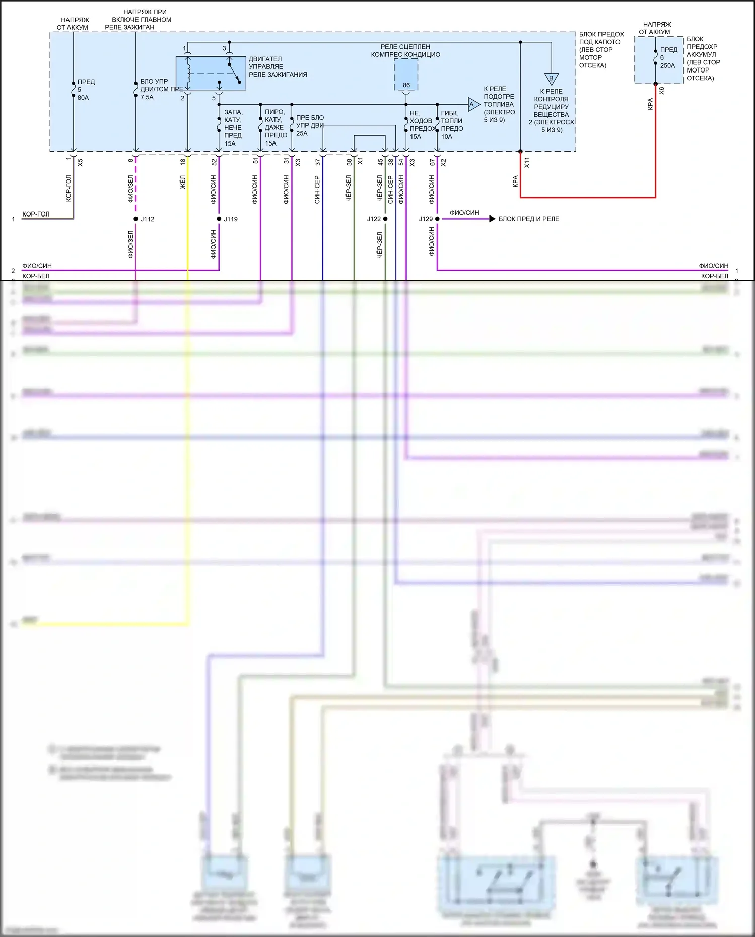 Terrain GMC II (2017-2021): Электросхема двигателя 1.6l vin u (3 из 9) 