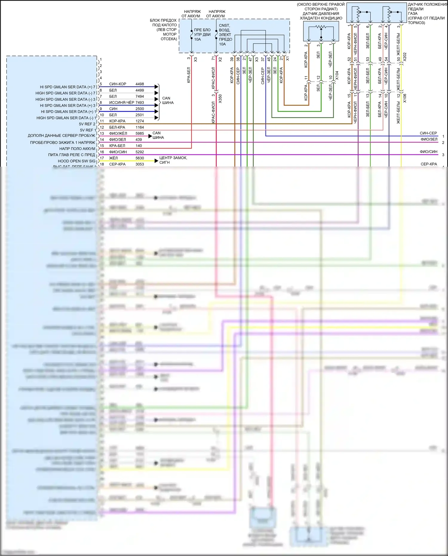 Terrain GMC II (2017-2021): Электросхема двигателя 2.0l vin x (1 из 7) 