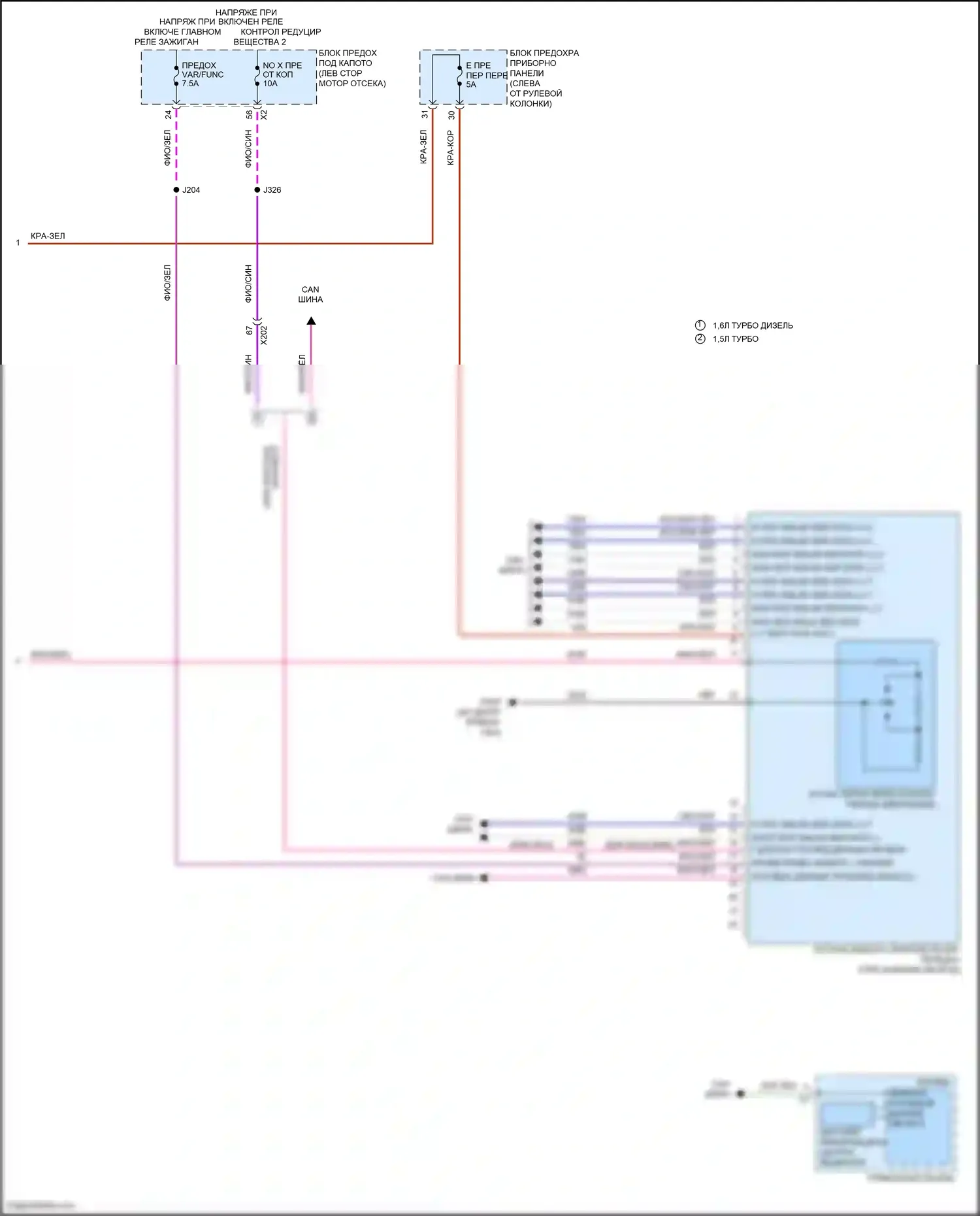 Terrain GMC II (2017-2021): Электросхема автоматической коробки передач, 6-ступенчатая (3 из 3) 