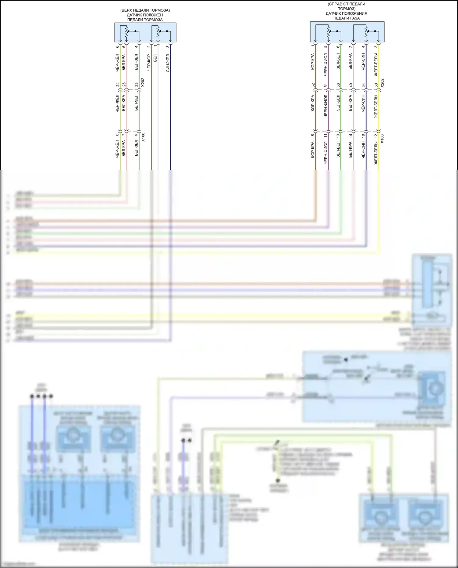 Terrain GMC II (2017-2021): Электросхема круиз-контроля, без адаптивного круиз-контроля (2 из 2) 