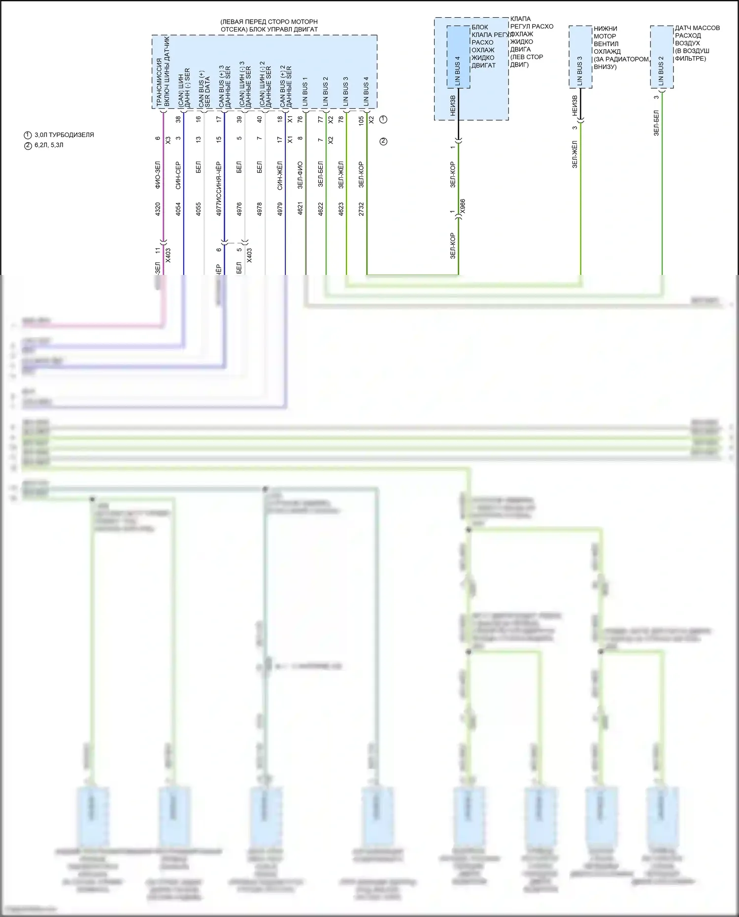 Yukon GMC V (2020-2024): Can шина электросхема (10 из 11) 