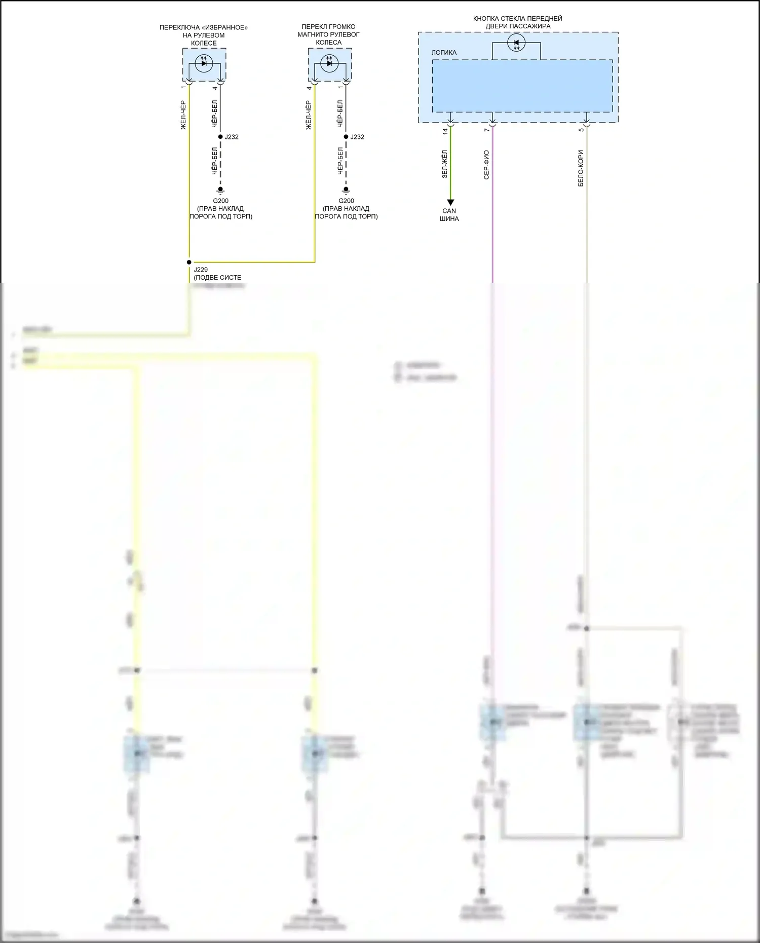 Yukon GMC V (2020-2024): Электросхема подсветки приборной панели (4 из 4) 