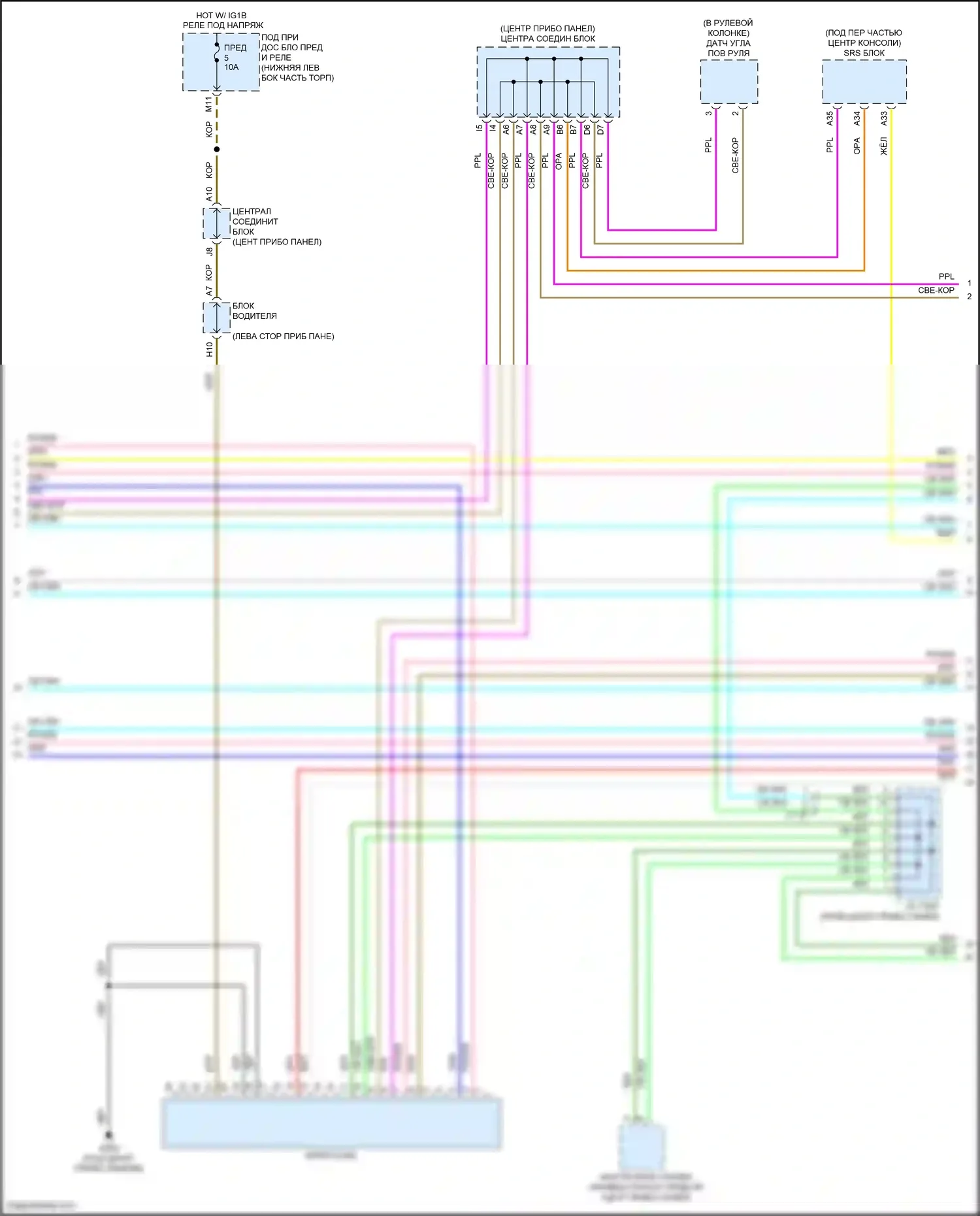 Accord Honda IX рестайлинг (2014-2019): Can шина электросхема, гибридная (2 из 4) 