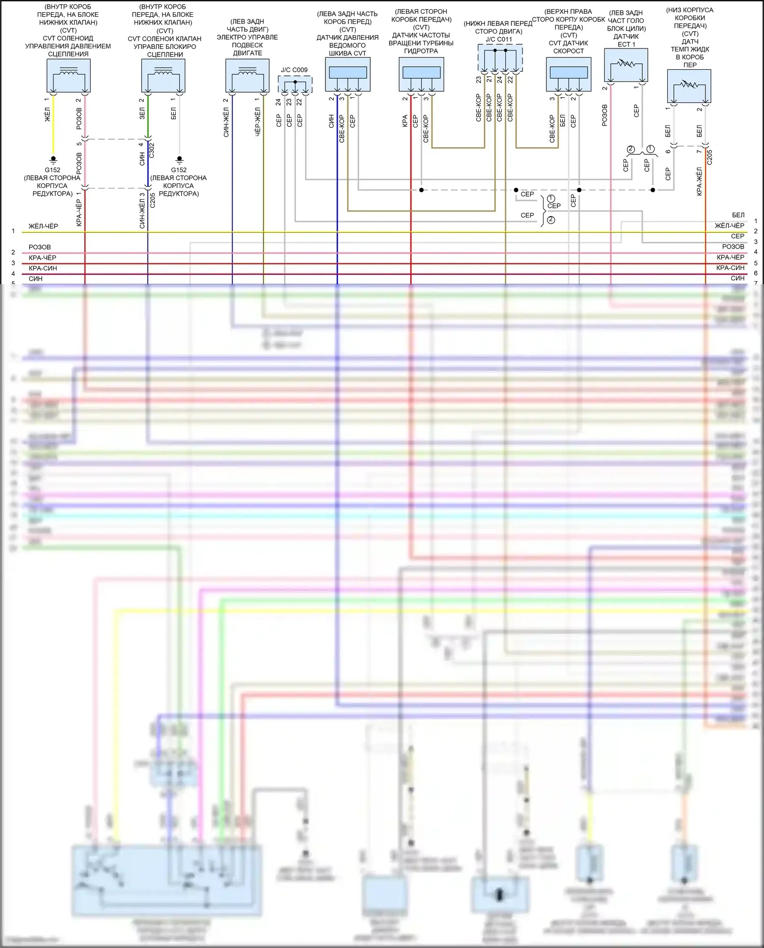 Accord Honda IX рестайлинг (2014-2019): Электросхема двигателя 2.4л (4 из 5) 