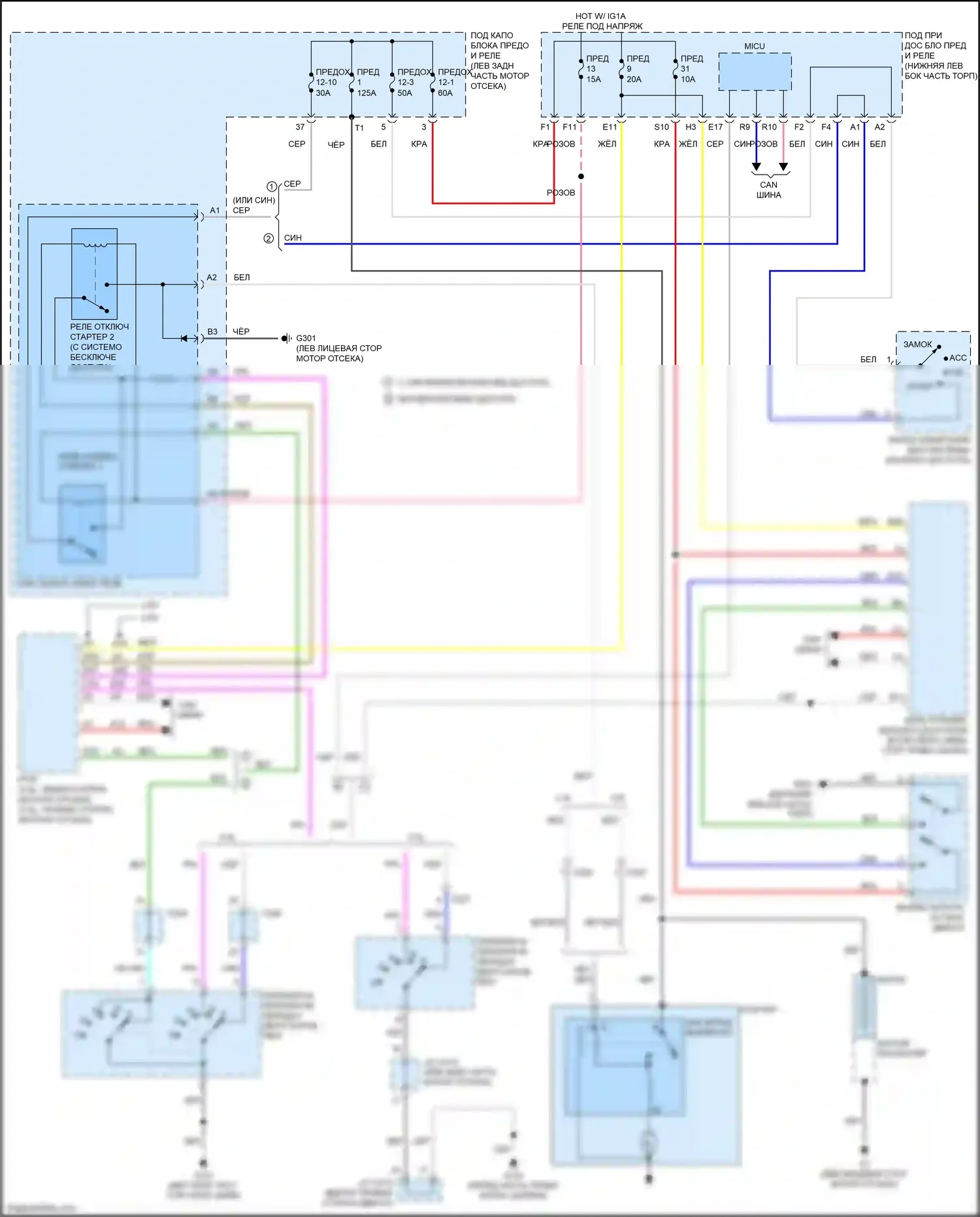 Accord Honda IX рестайлинг (2014-2019): 3,5л, электросхема стартера, автомат коробки передач 