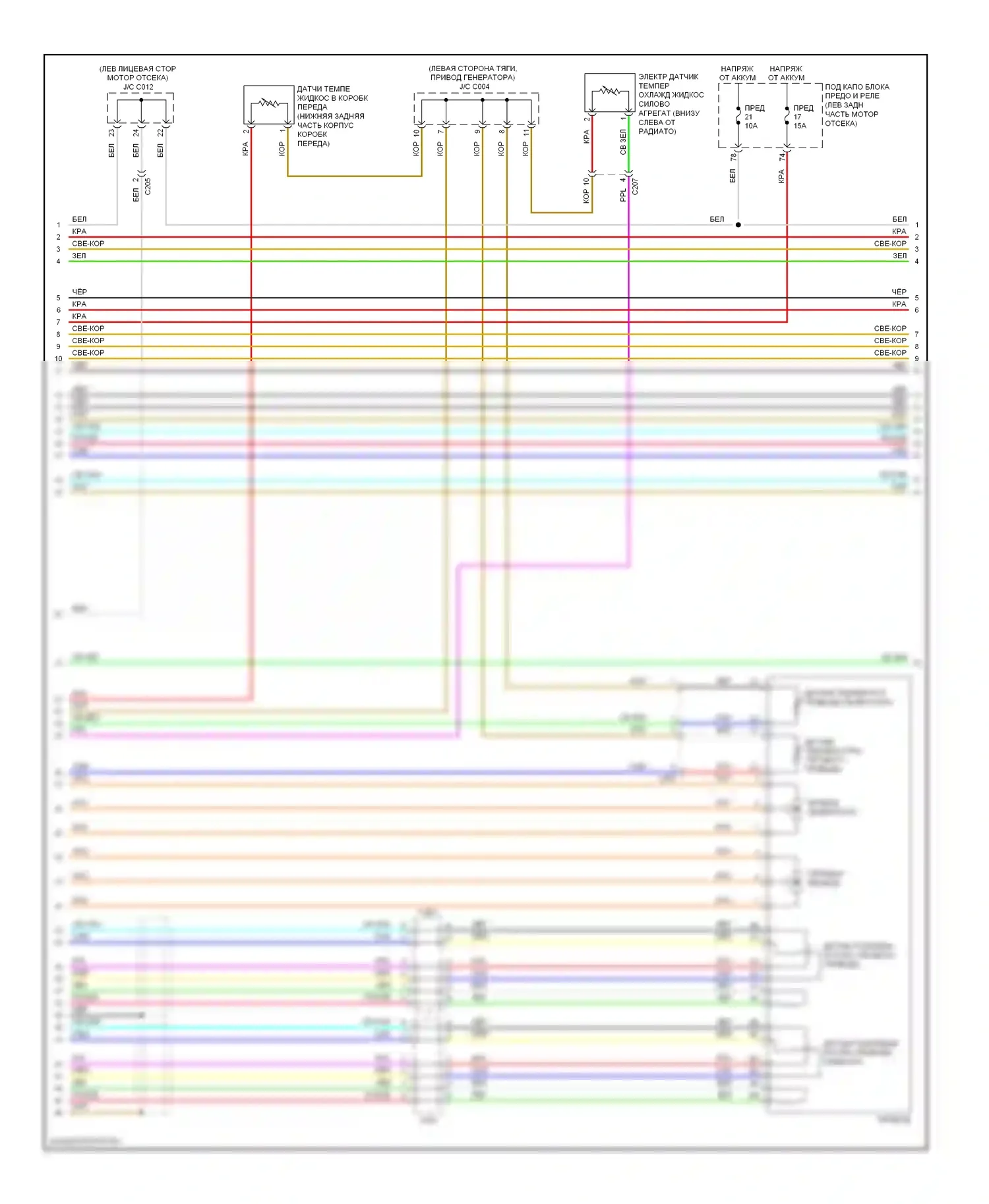 Accord Honda IX (2012-2016): Электросхема двигателя 2.0l гибрид, электросхема гибридной системы, за исключением подключаемого гибрида (3 из 6) 