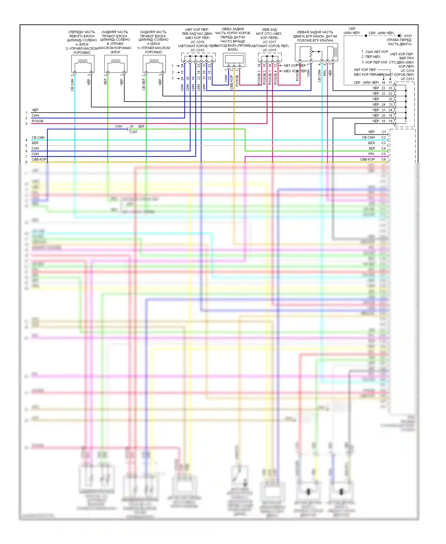 Accord Honda IX (2012-2016): Электросхема двигателя 3.5l (7 из 7) 