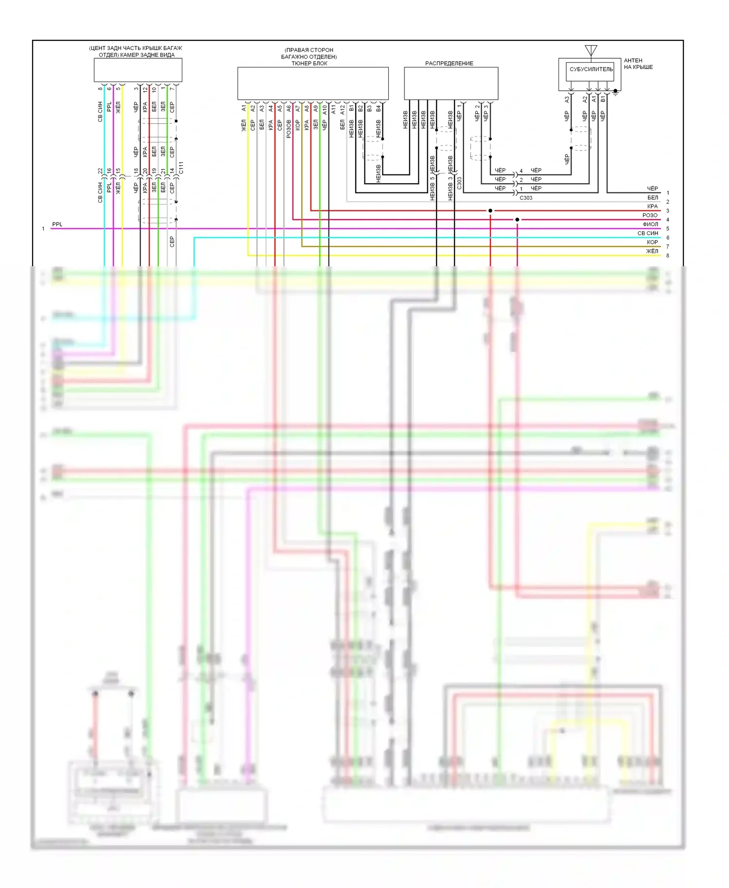 Accord Honda IX (2012-2016): Электросхема магнитолы премиум-класса, гибридная с навигацией (4 из 5) 
