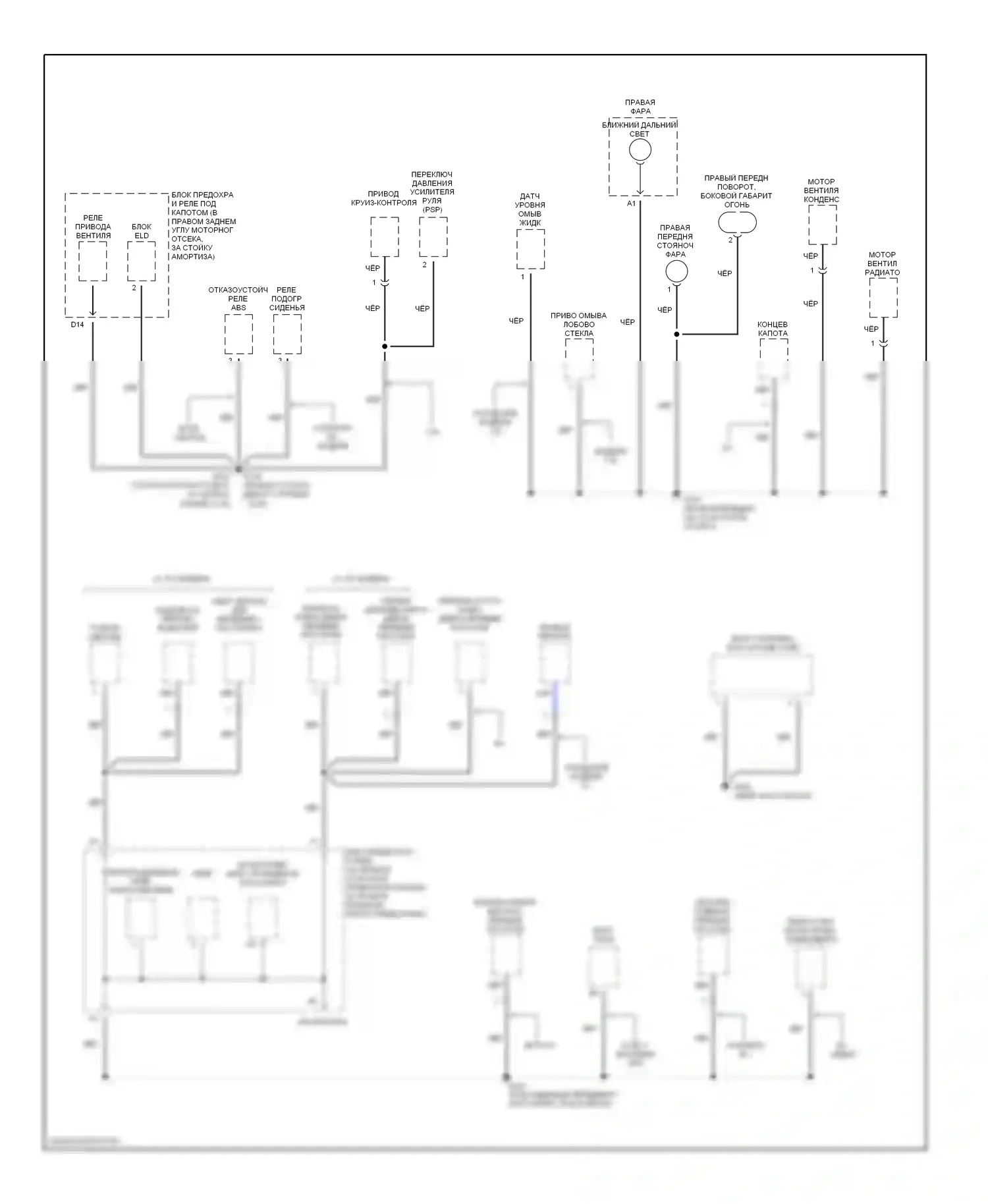 Accord Honda VI (1997-2002): Электросхема разводки массы (5 из 6) 