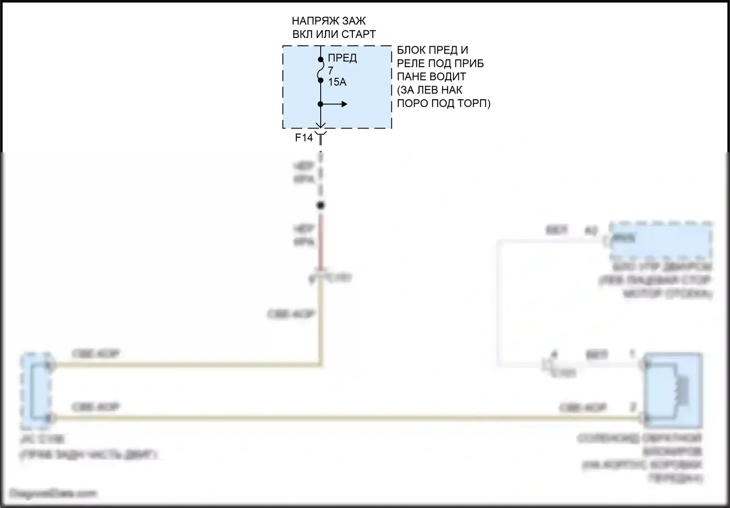 Accord Honda VIII рестайлинг (2011-2013): 3.5l, электросхема обратной блокировки 