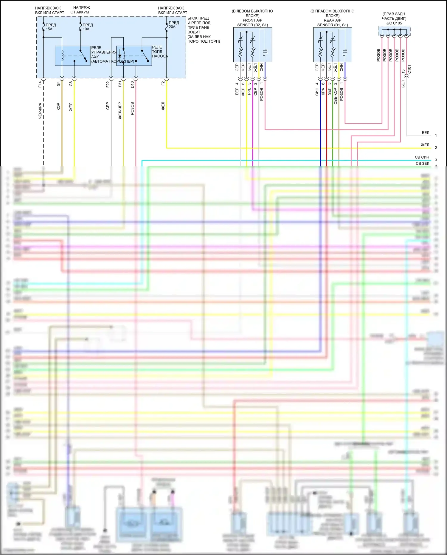 Accord Honda VIII рестайлинг (2011-2013): Электросхема двигателя 3.5l (3 из 7) 