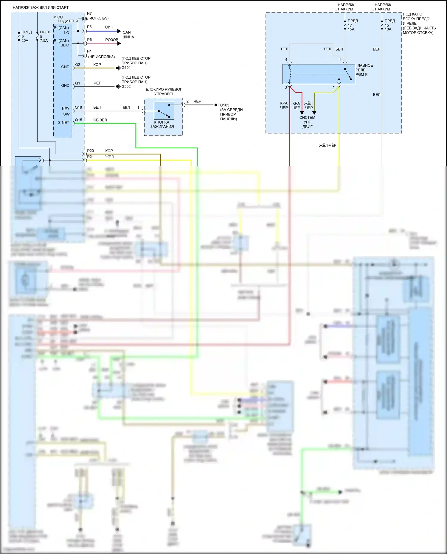 Accord Honda VIII рестайлинг (2011-2013): Электросхема иммобилайзера 