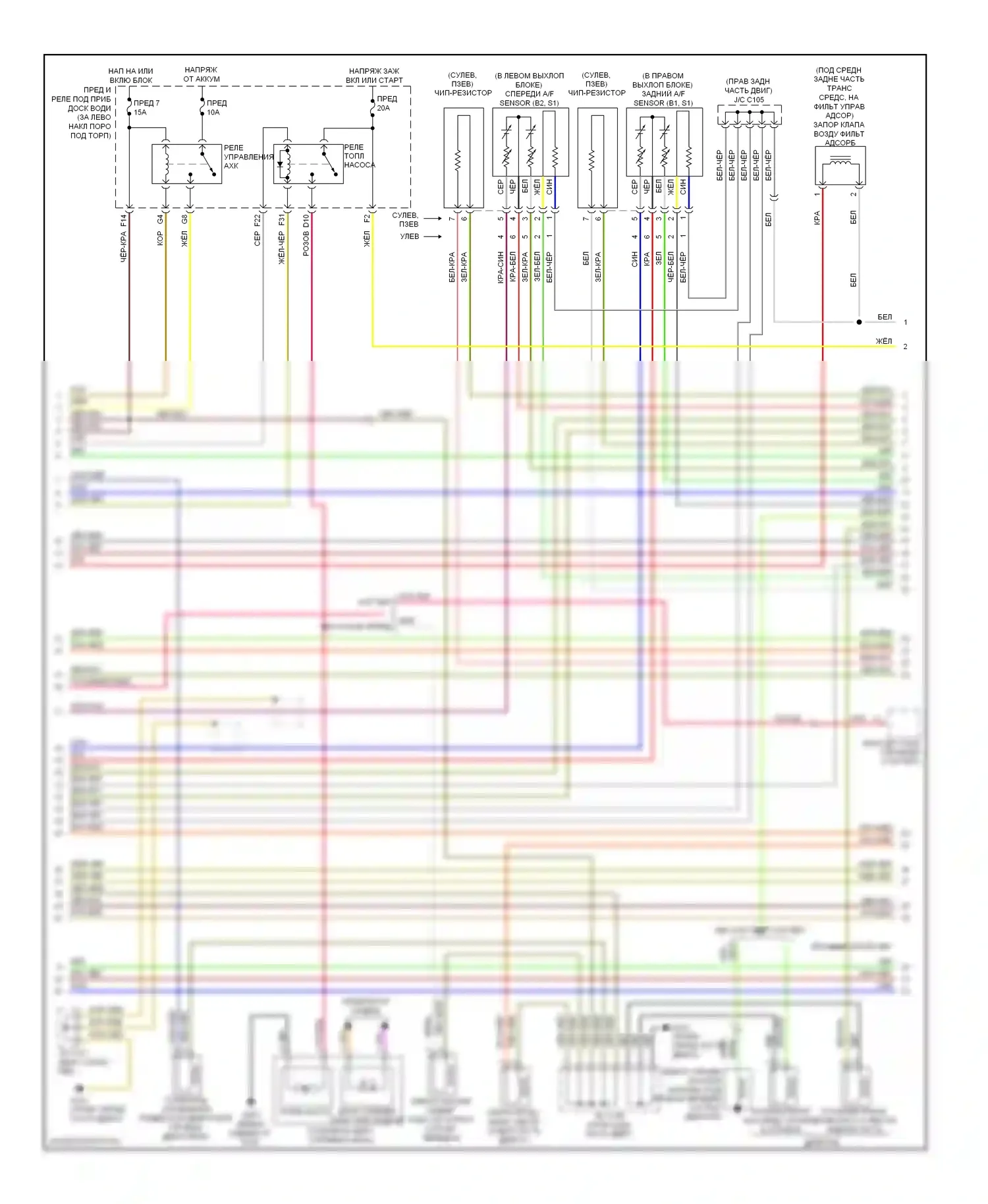 Accord Honda VIII (2007-2011): Электросхема двигателя 3.5l (3 из 6) 