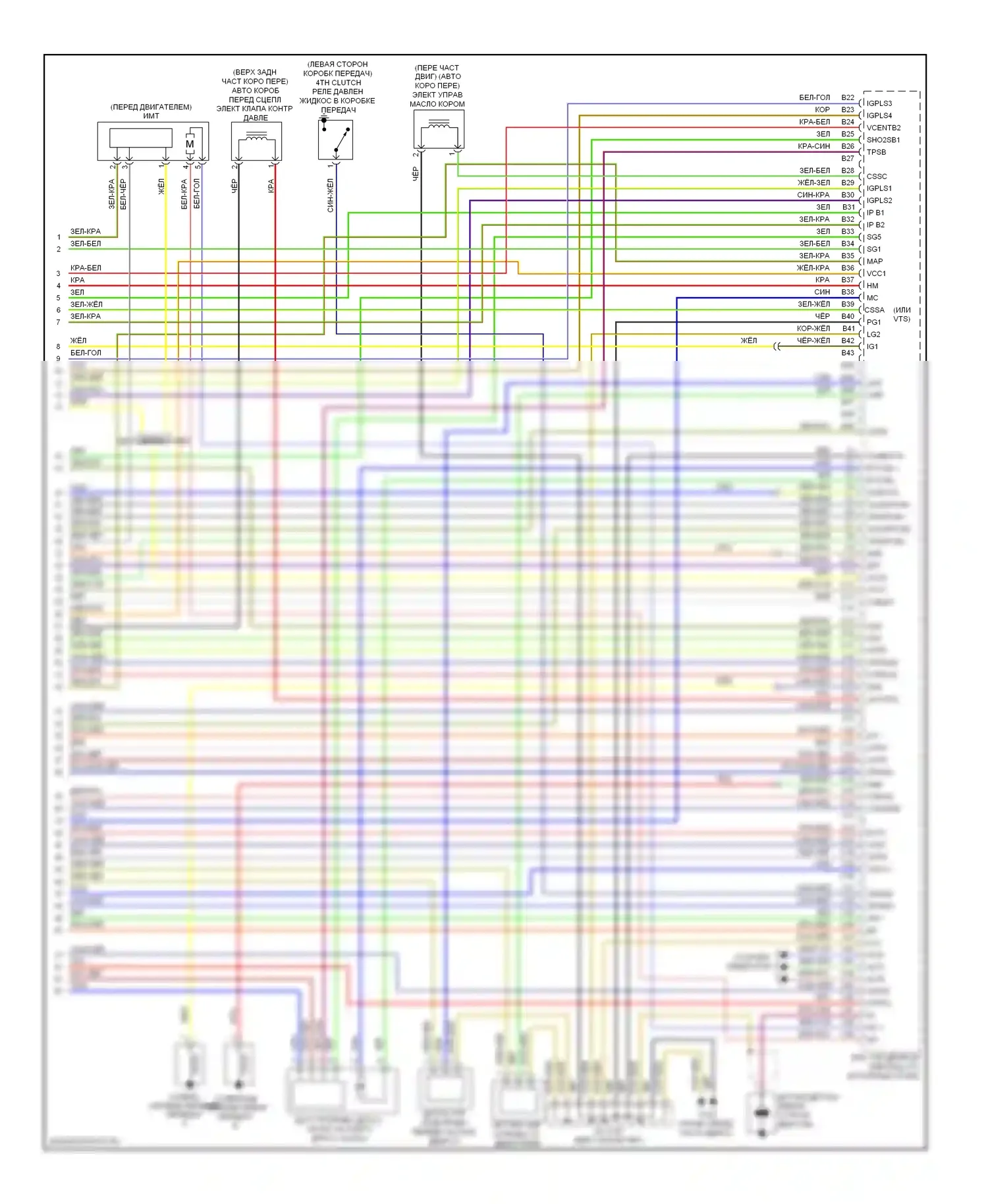 Accord Honda VIII (2007-2011): Электросхема двигателя 3.5l (6 из 6) 