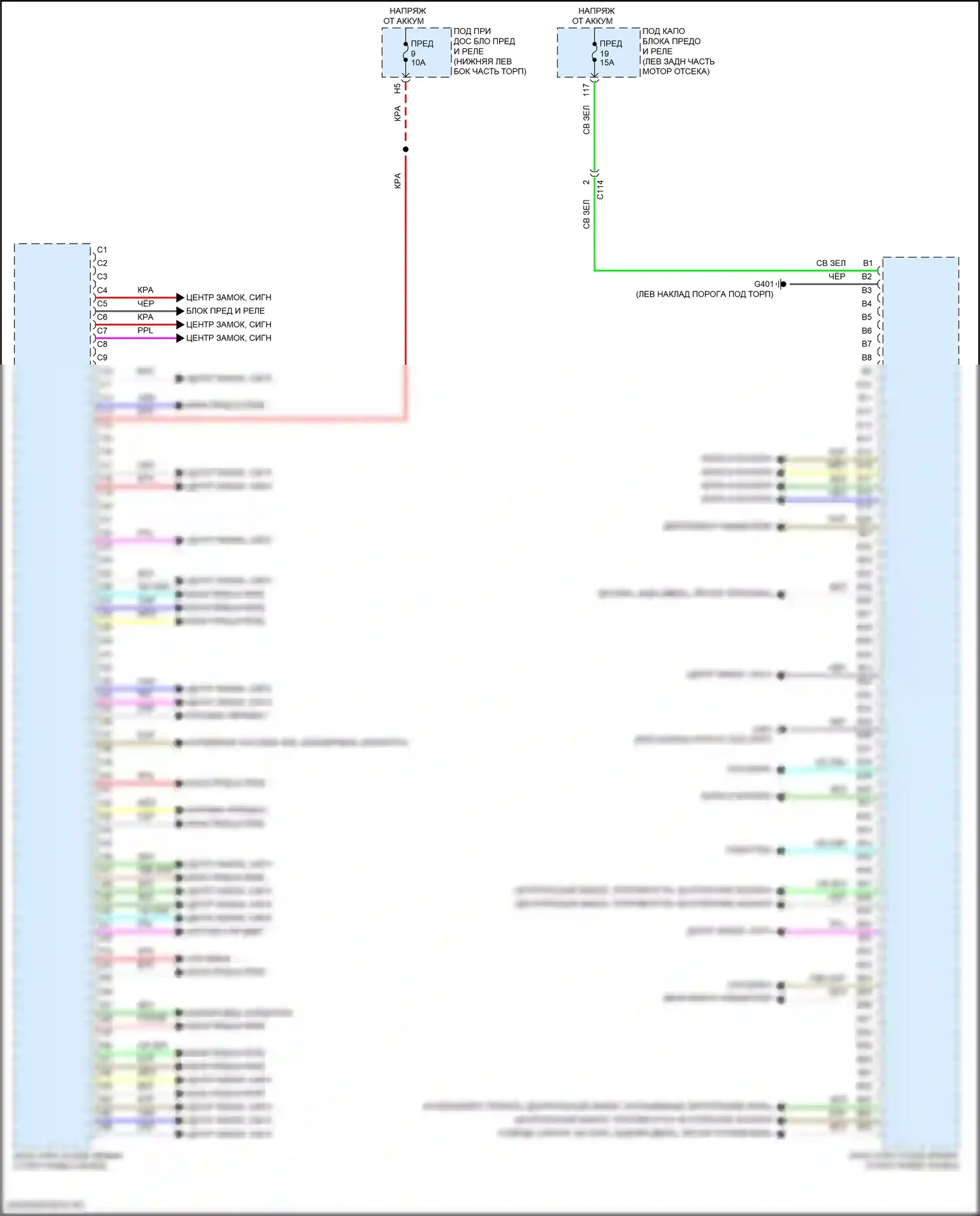 Accord Honda X рестайлинг (2020-2023): Электросхема блоков управления кузовом, гибридная (2 из 2) 