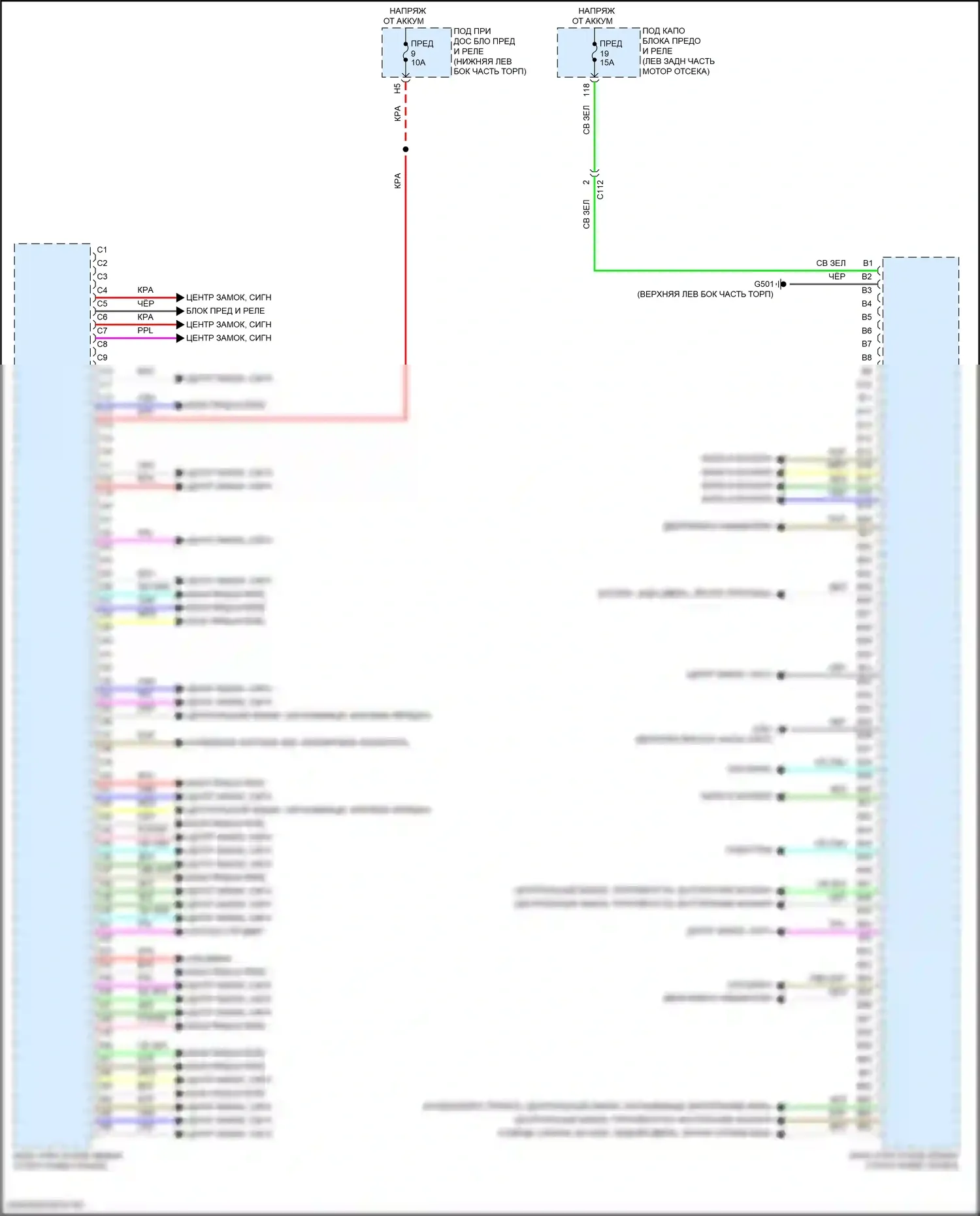 Accord Honda X рестайлинг (2020-2023): Электросхема блоков управления кузовом, за исключением гибридного (2 из 2) 