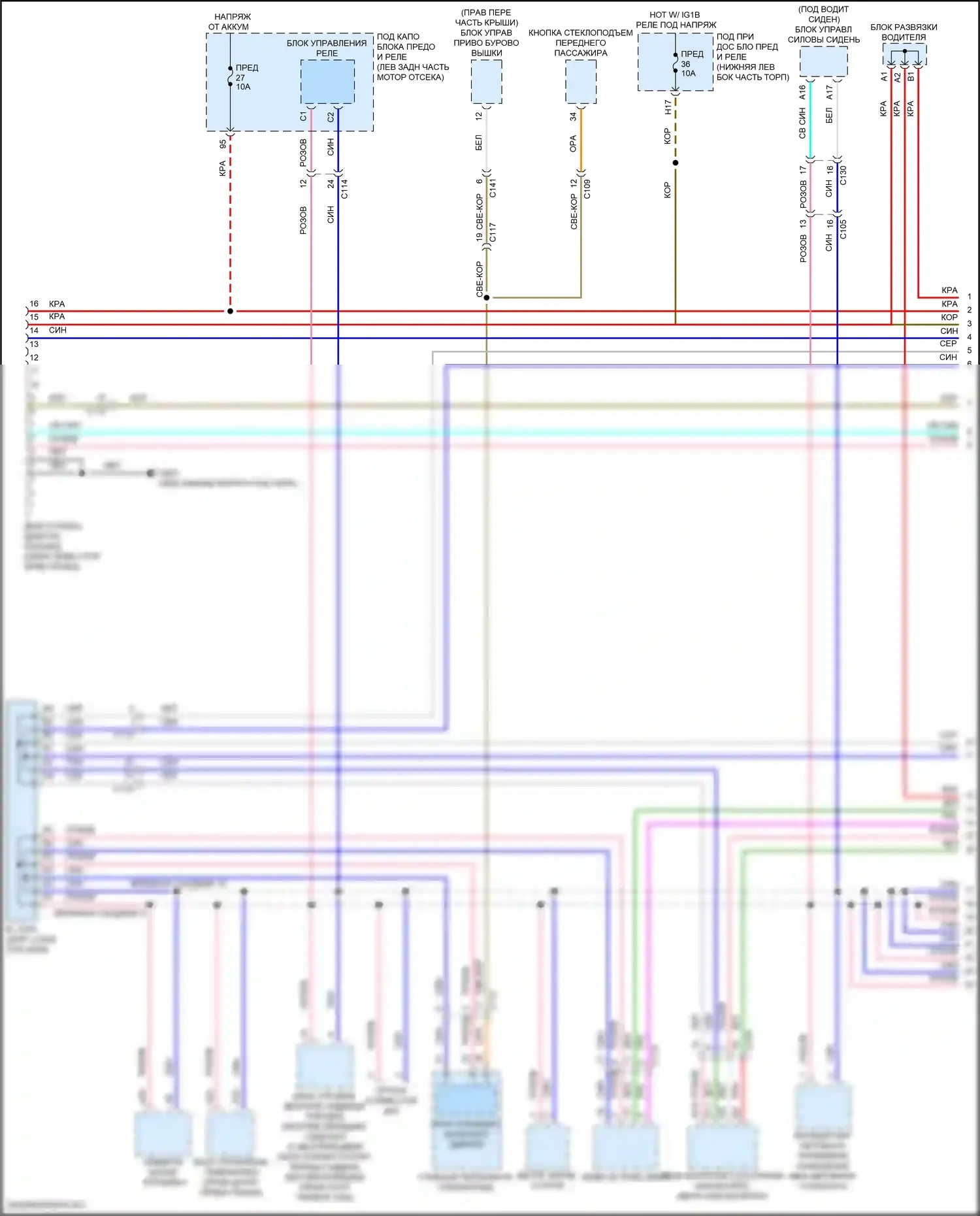 Accord Honda X рестайлинг (2020-2023): Can шина электросхема, гибридная (1 из 4) 