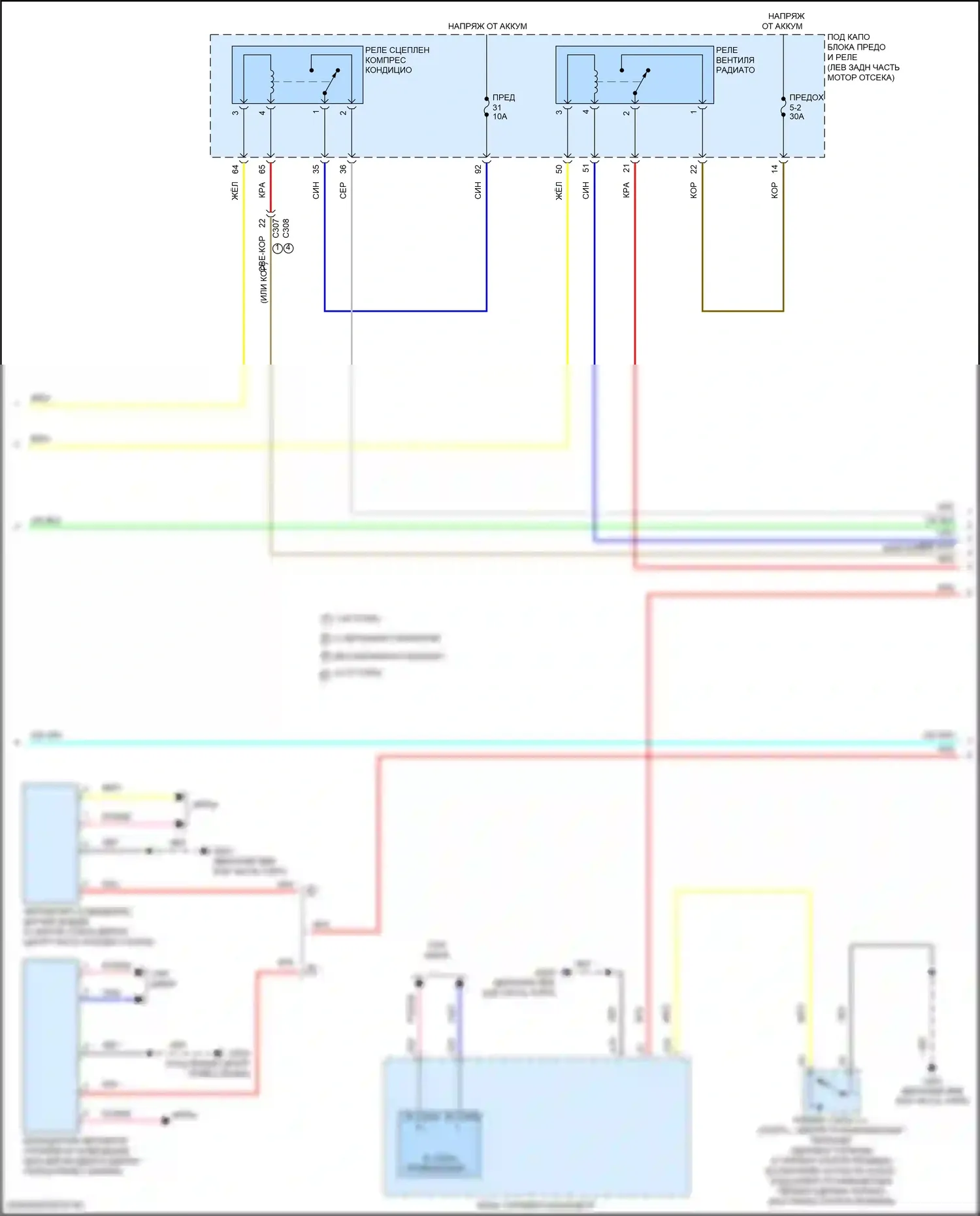 Accord Honda X рестайлинг (2020-2023): Электросхема климат контроля, кроме гибридного (3 из 5) 