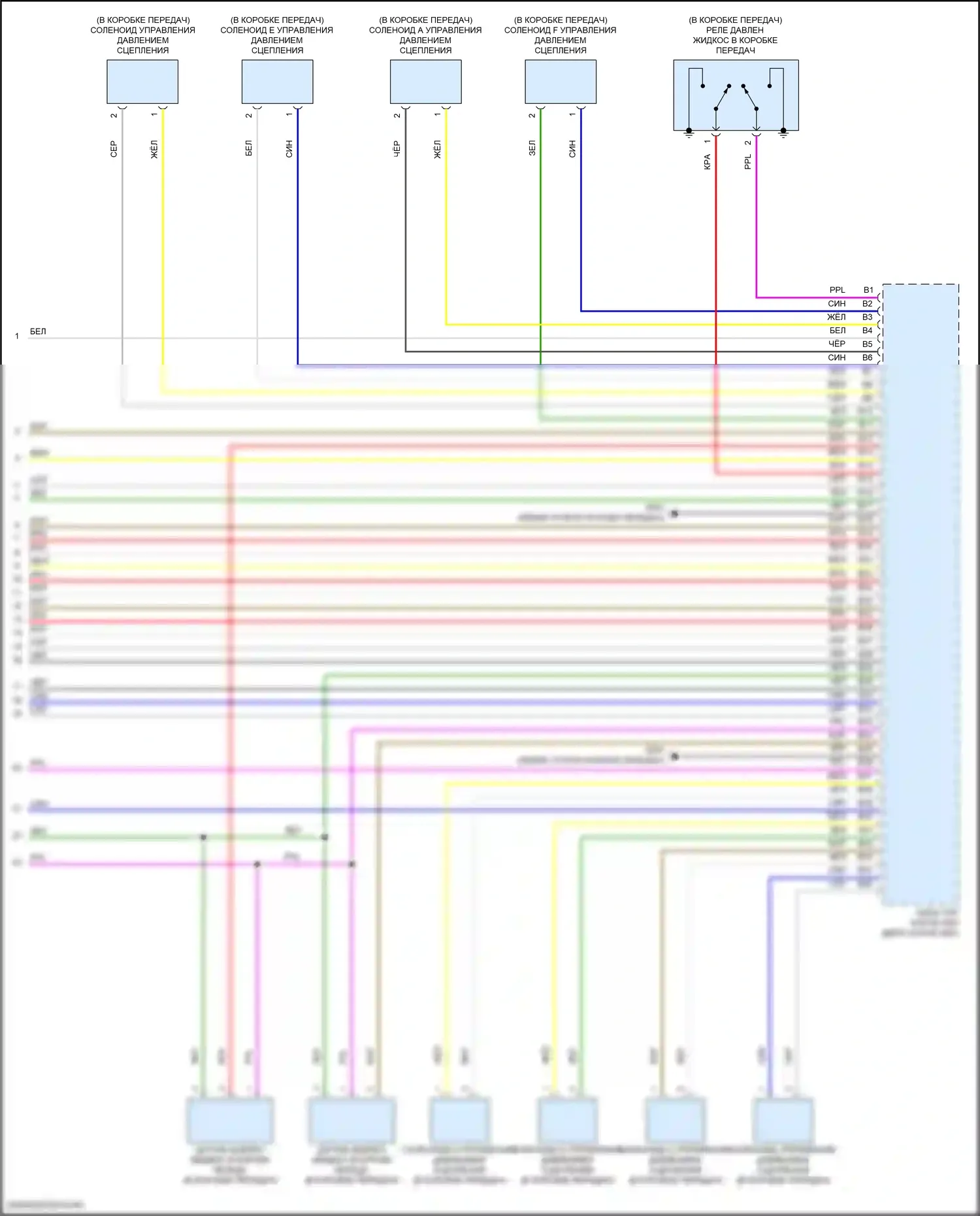 Accord Honda X рестайлинг (2020-2023): 2,0л турбо, электросхема коробки передач (4 из 4) 