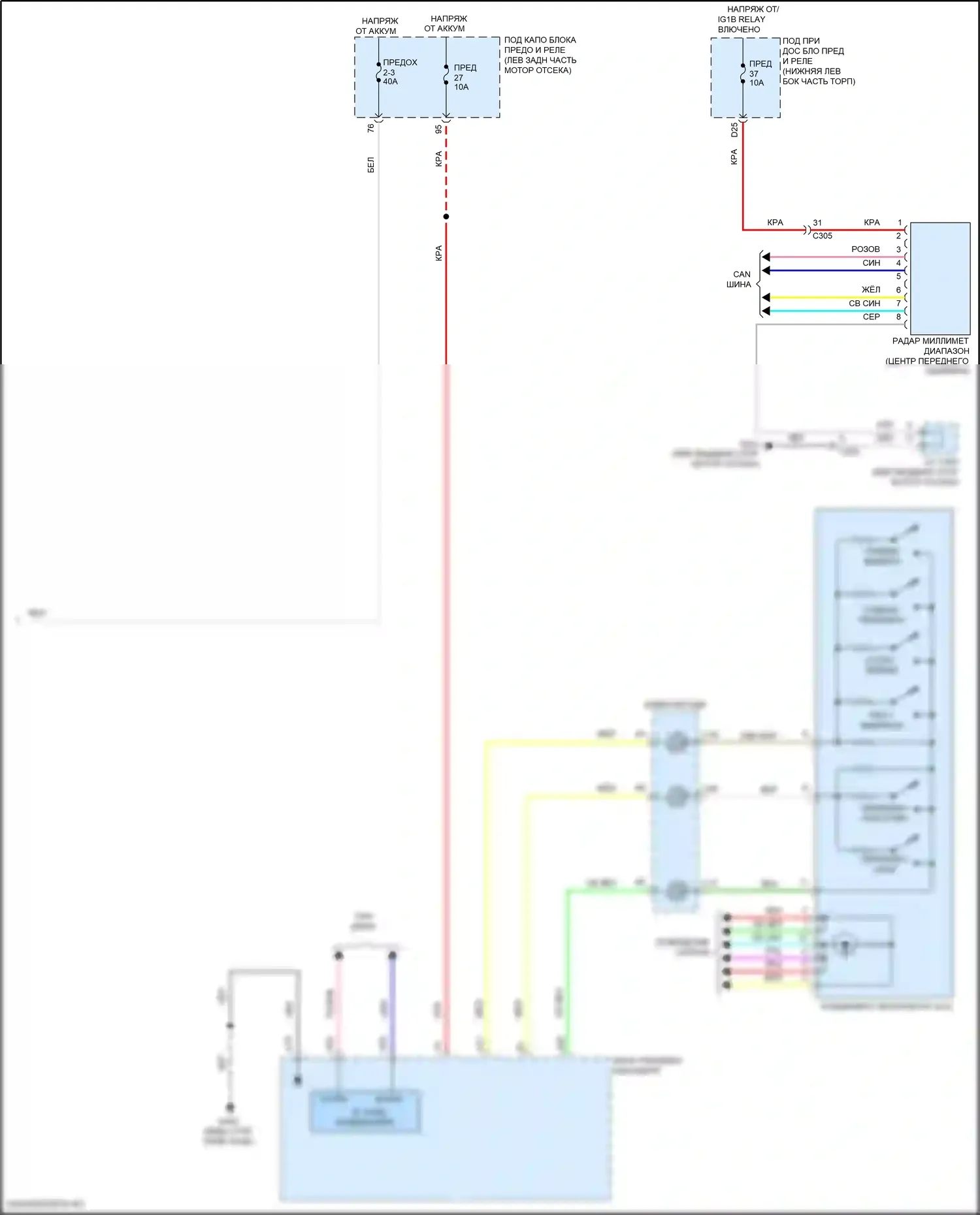 Accord Honda X рестайлинг (2020-2023): Электросхема круиз-контроля, гибридная (3 из 3) 