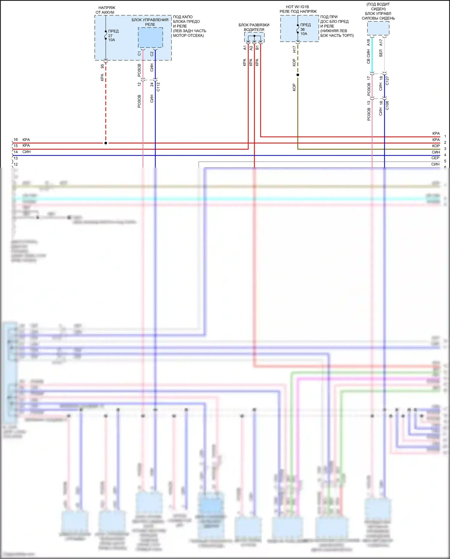 Accord Honda X (2017-2020): Can шина электросхема, гибридная (1 из 4) 