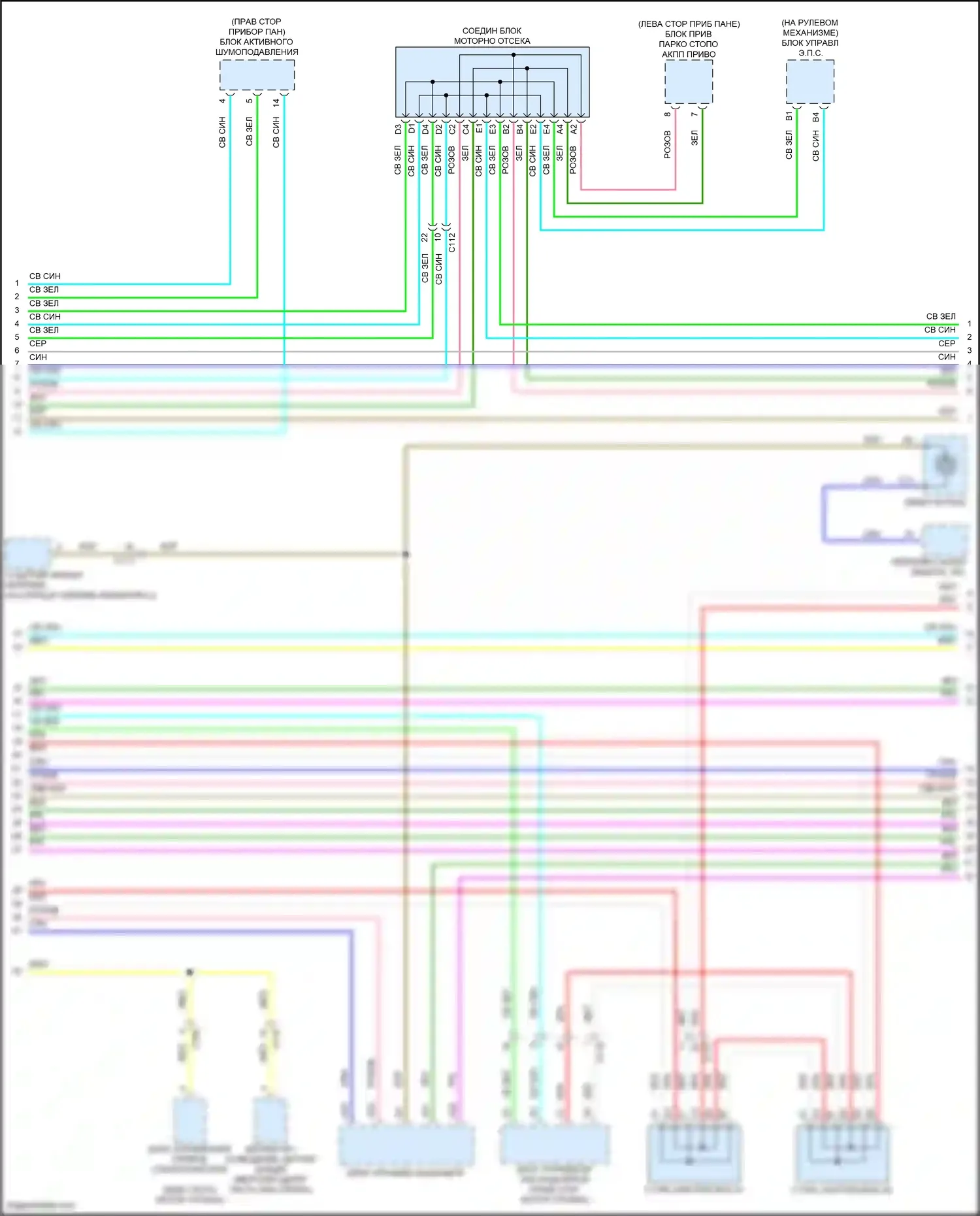 Accord Honda X (2017-2020): Can шина электросхема, гибридная (3 из 4) 