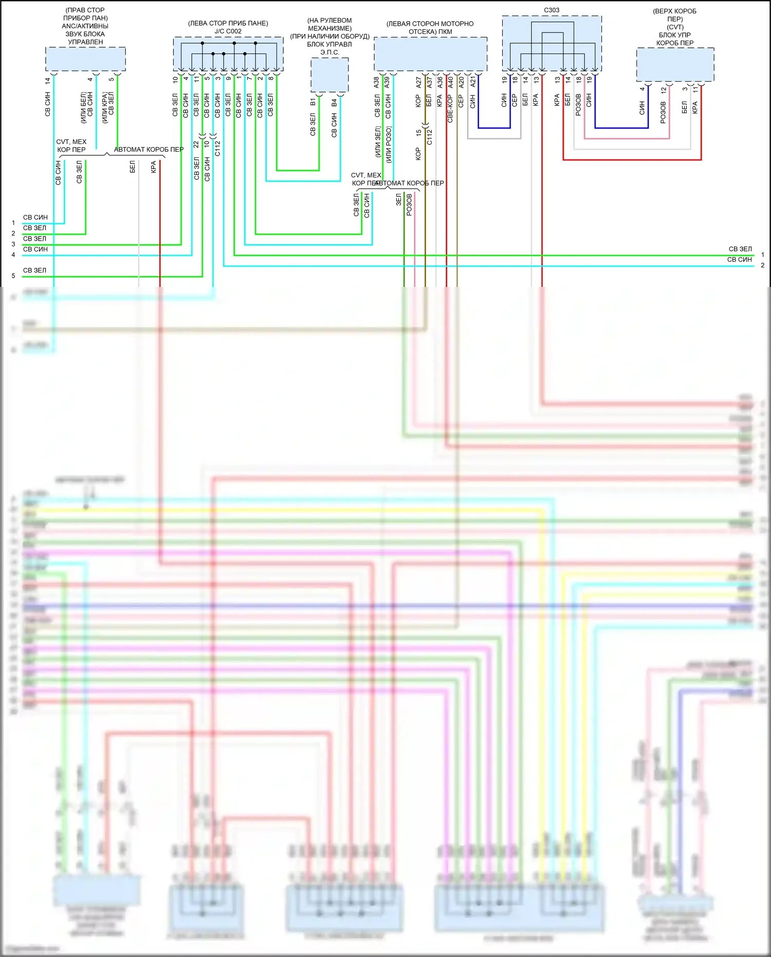 Accord Honda X (2017-2020): Can шина электросхема, за исключением гибридной (3 из 4) 
