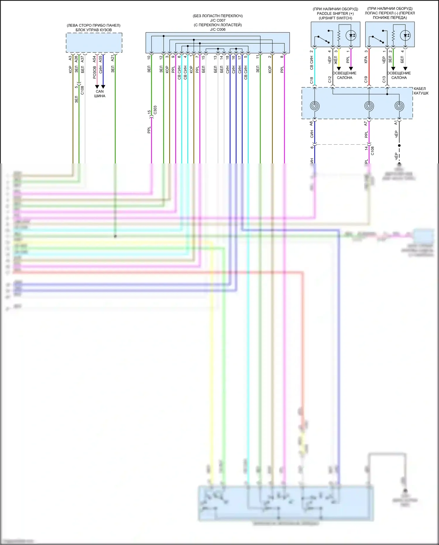 Accord Honda X (2017-2020): 1.5л турбо, электросхема коробки передач (4 из 4) 