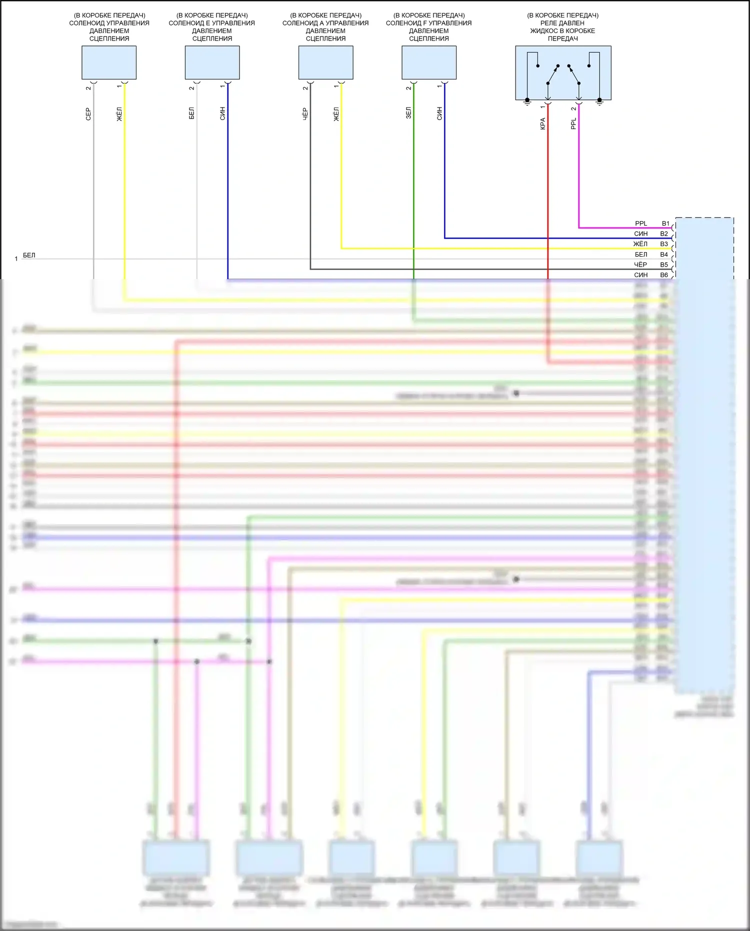 Accord Honda X (2017-2020): 2,0л турбо, электросхема коробки передач (4 из 4) 