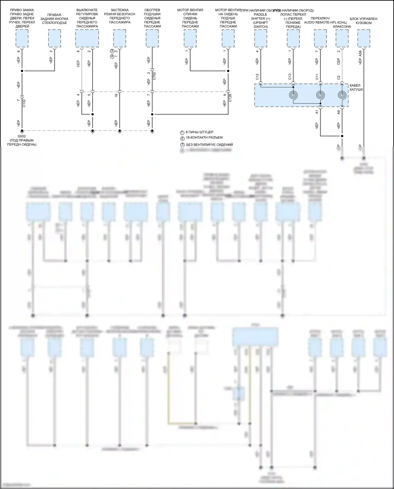 Accord Honda X (2017-2020): Электросхема разводки массы, гибридная (4 из 5) 