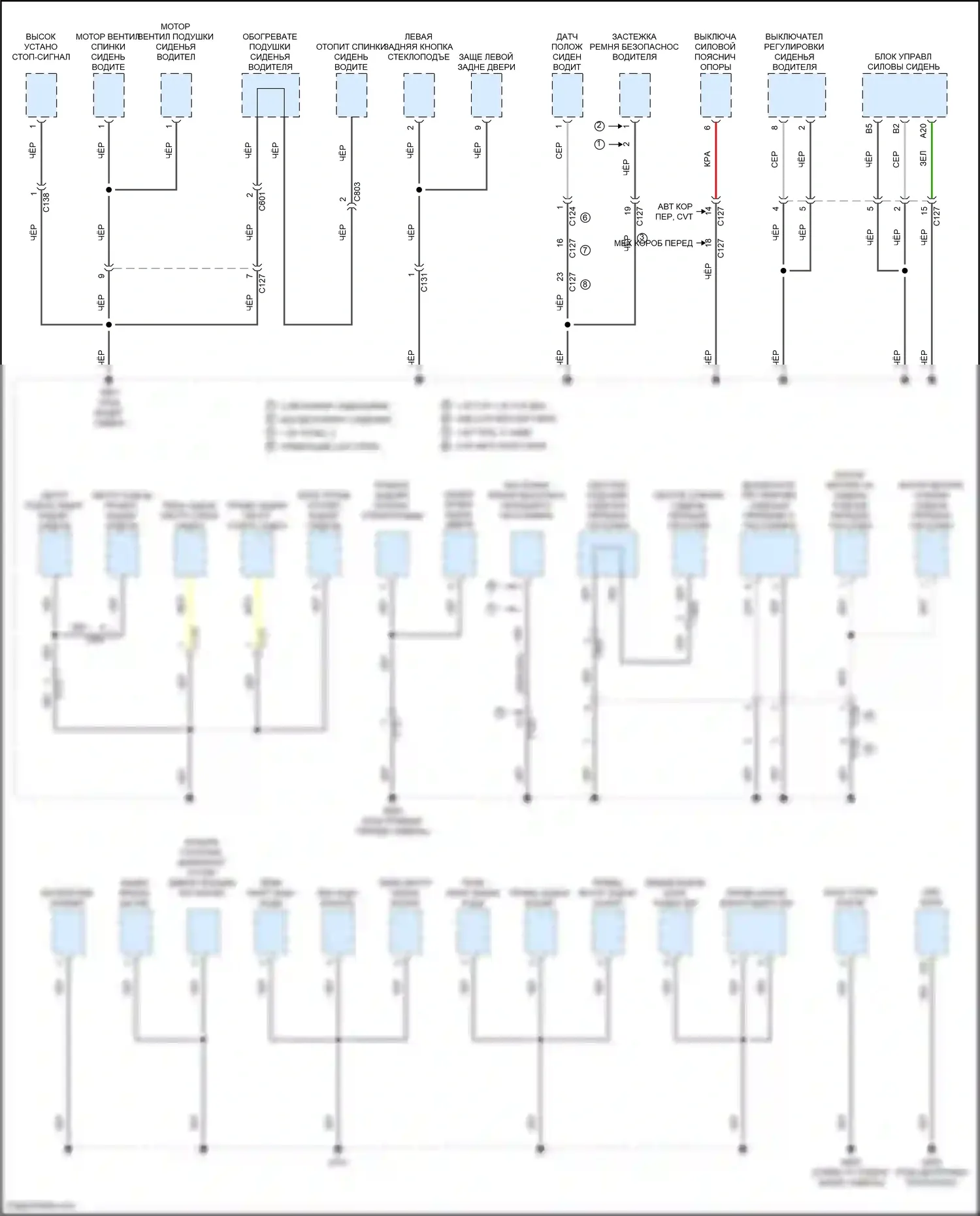Accord Honda X (2017-2020): Электросхема разводки массы, за исключением гибридной (5 из 5) 