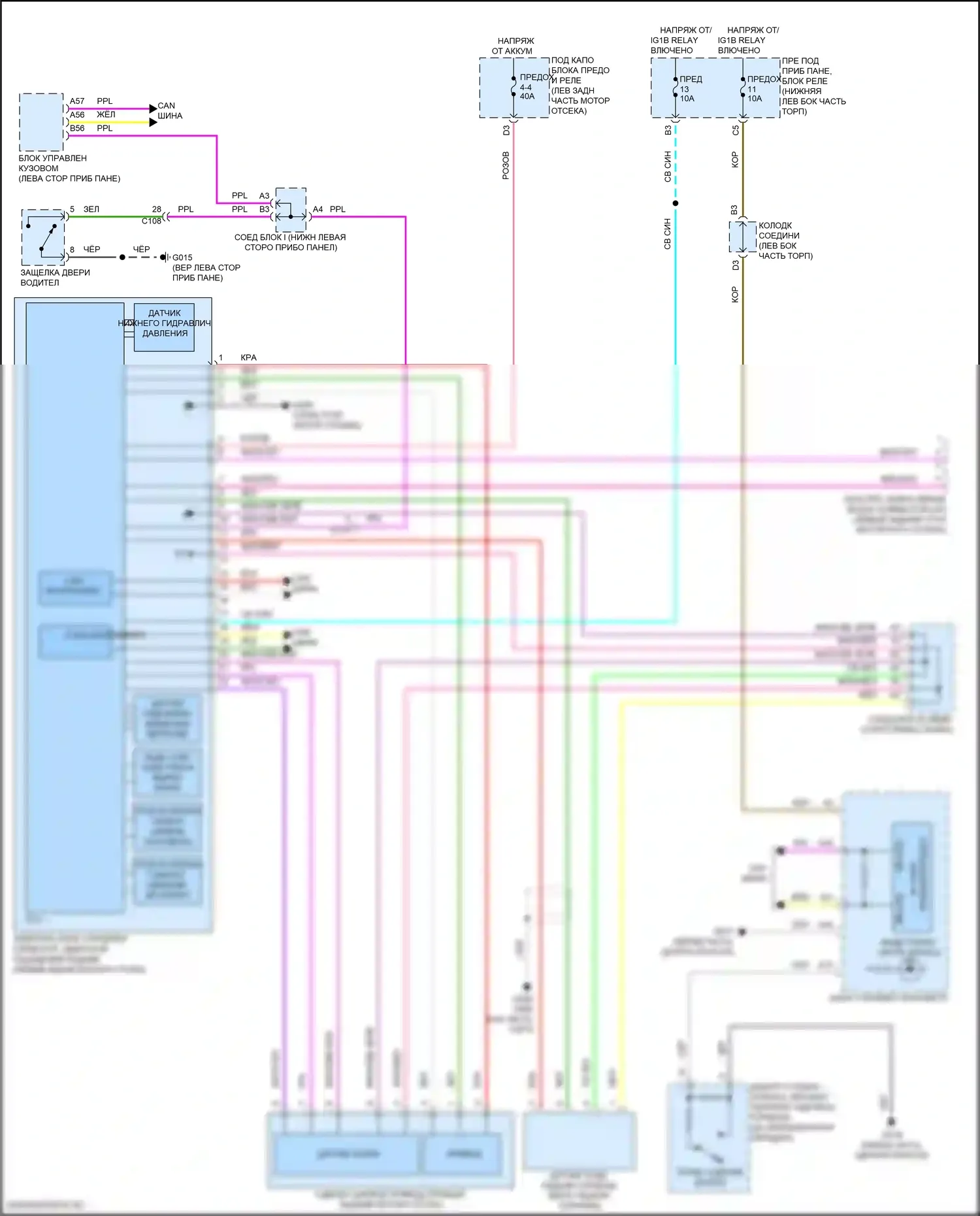 Accord Honda XI (2023-2024): Электрическая электросхема сервотормозной системы 